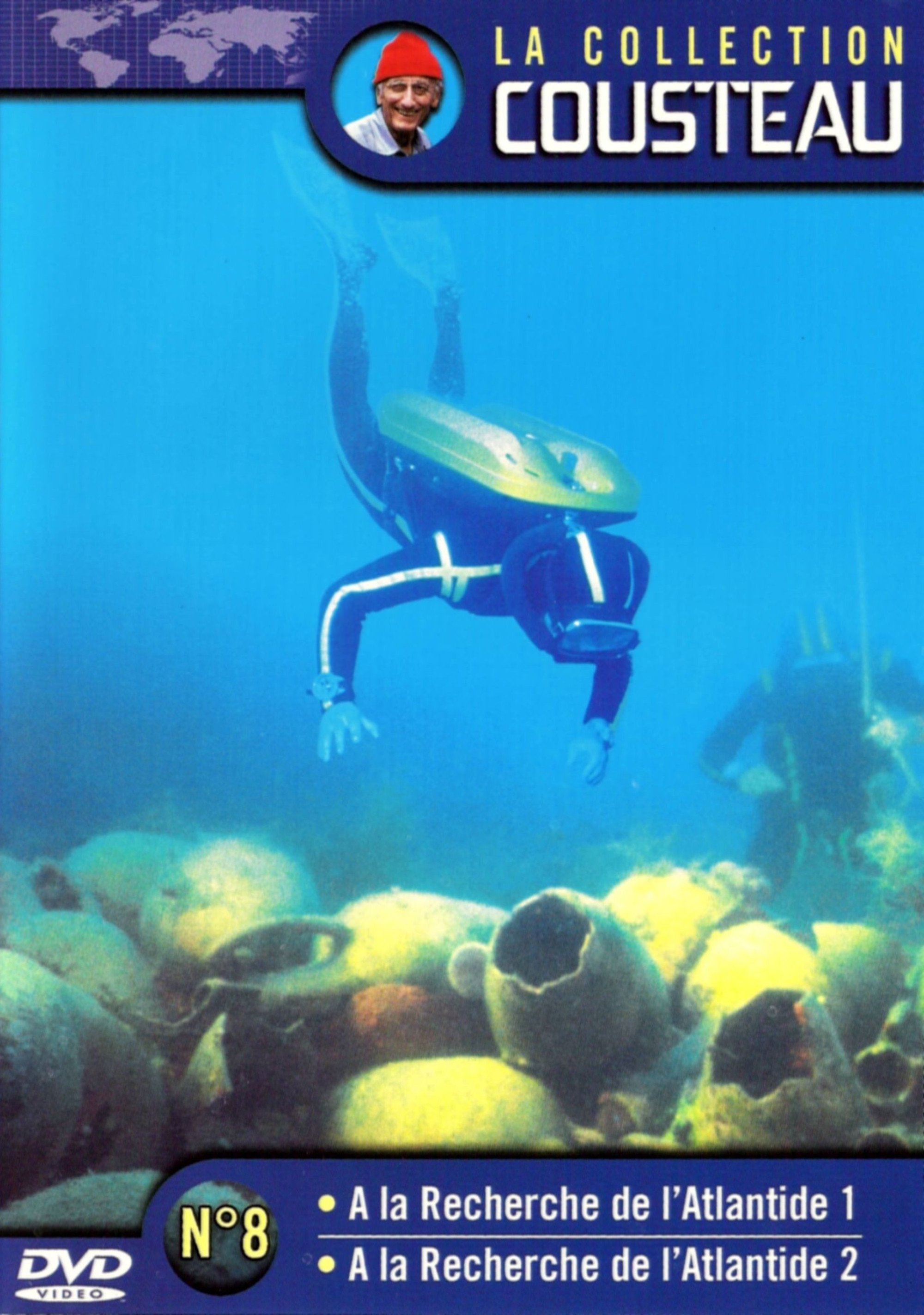 Poster de La collection Cousteau N°8 | À la recherche de l'Atlantide (1re partie) | À la recherche de l'Atlantide (2ème partie)