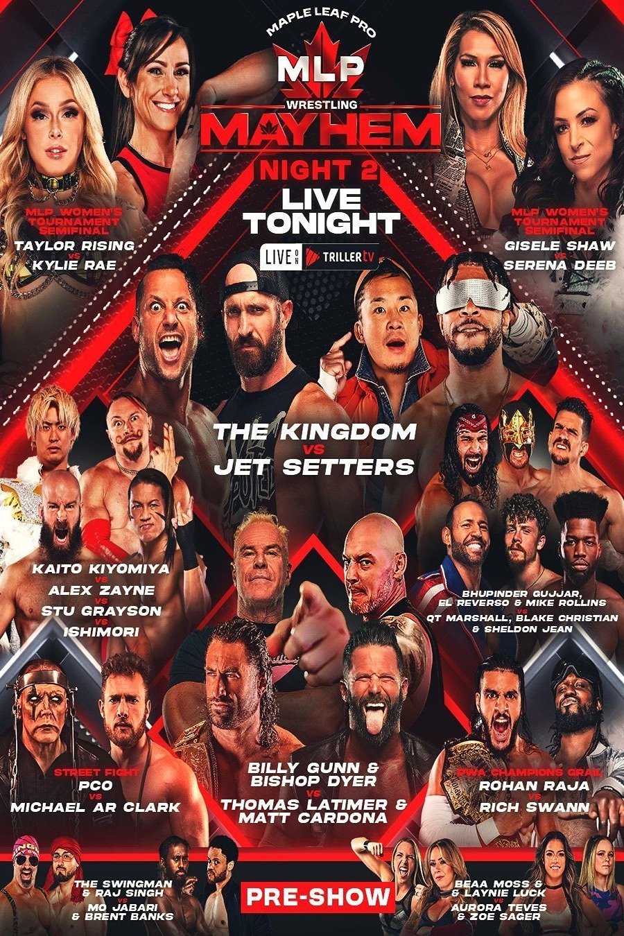 Poster for Maple Leaf Pro Wrestling - Mayhem Night 2
