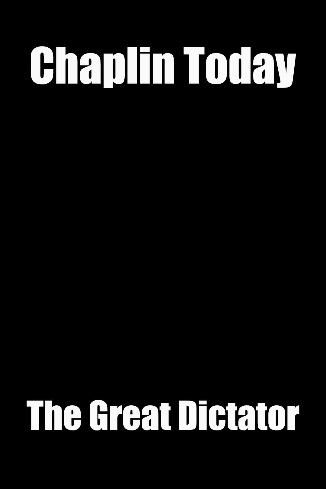 Poster de Chaplin Today: 'The Great Dictator'