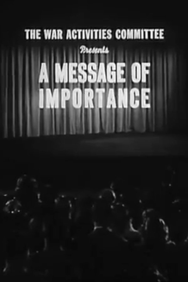 Poster de A Message of Importance