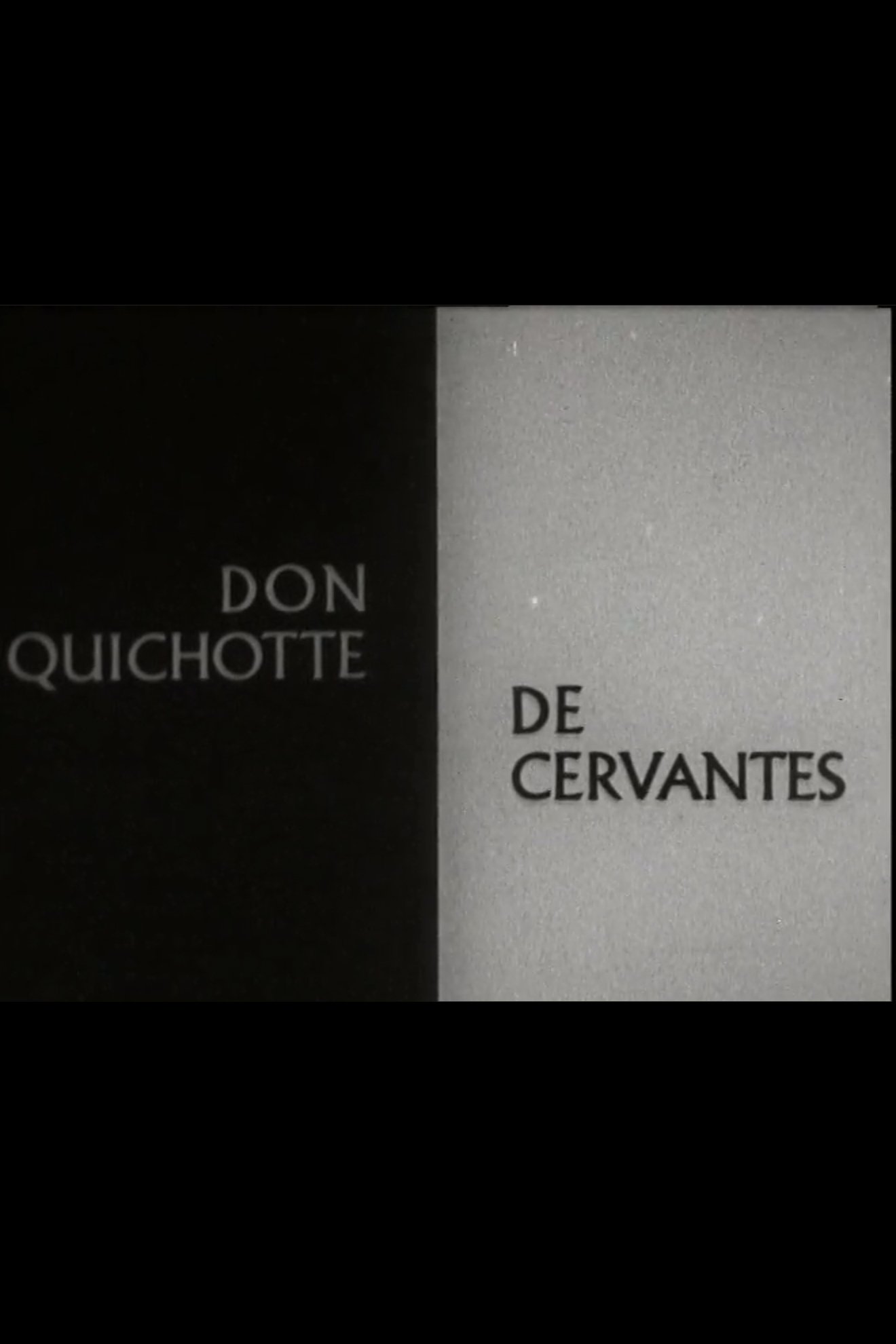 Poster de Don Quichotte de Cervantes