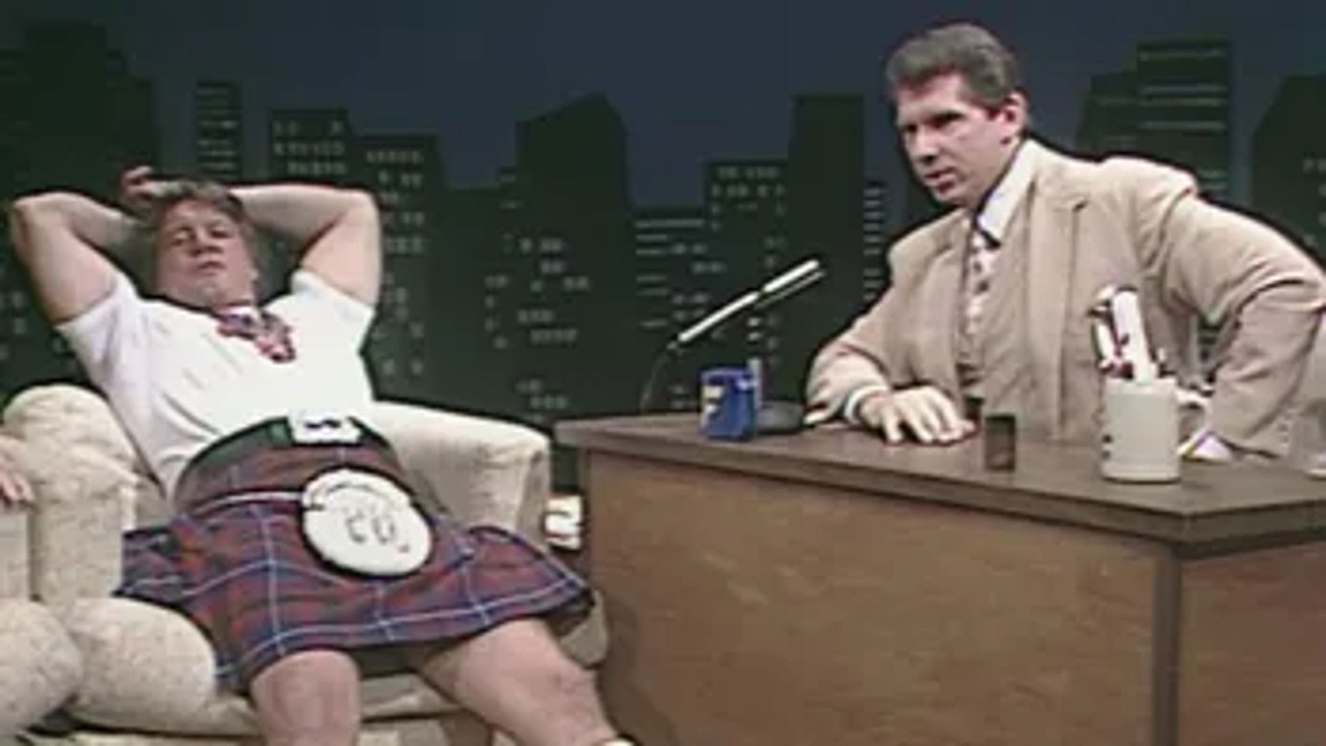 "Rowdy" Roddy Piper's bagpipe concert
