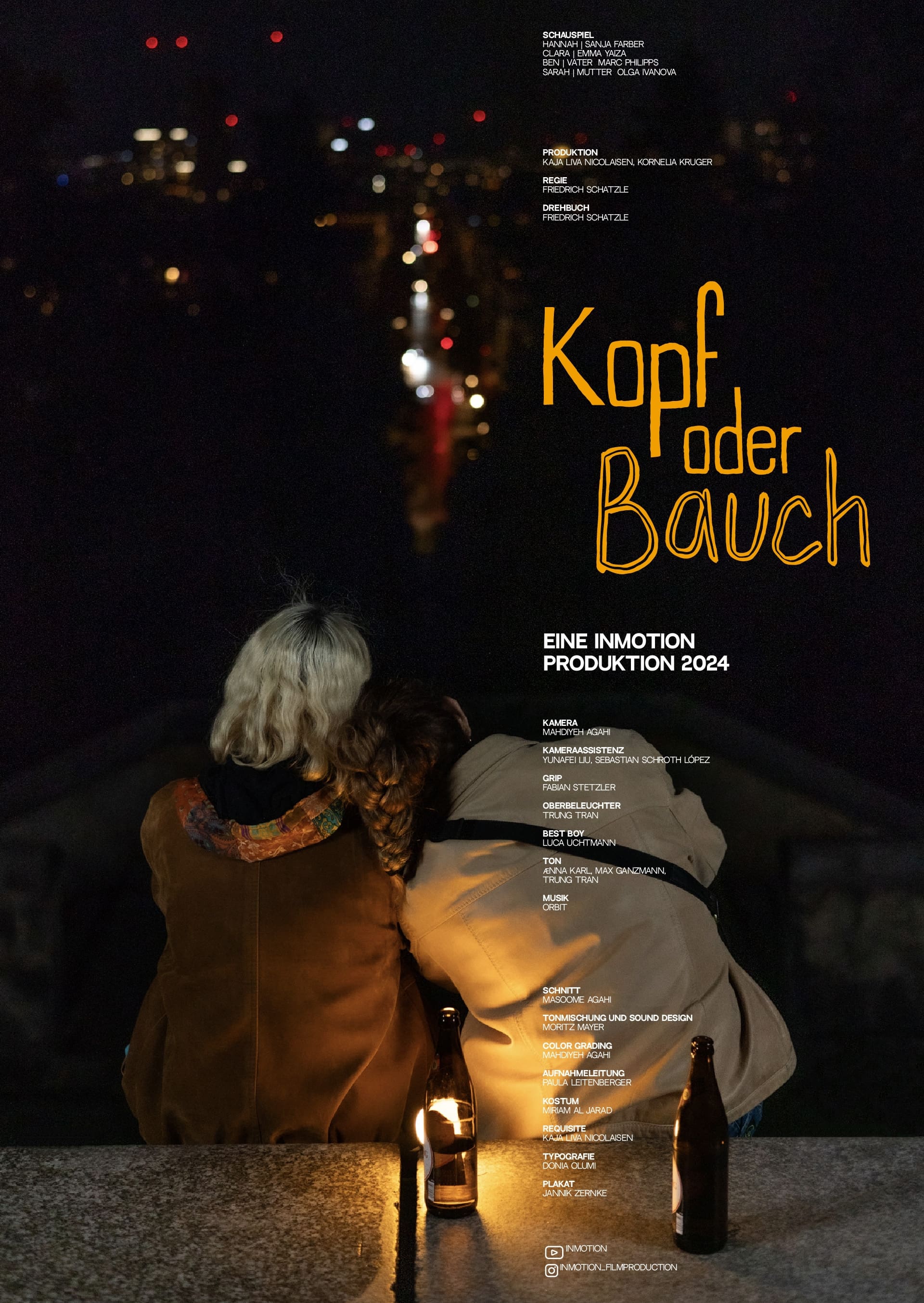 Poster de Kopf oder Bauch