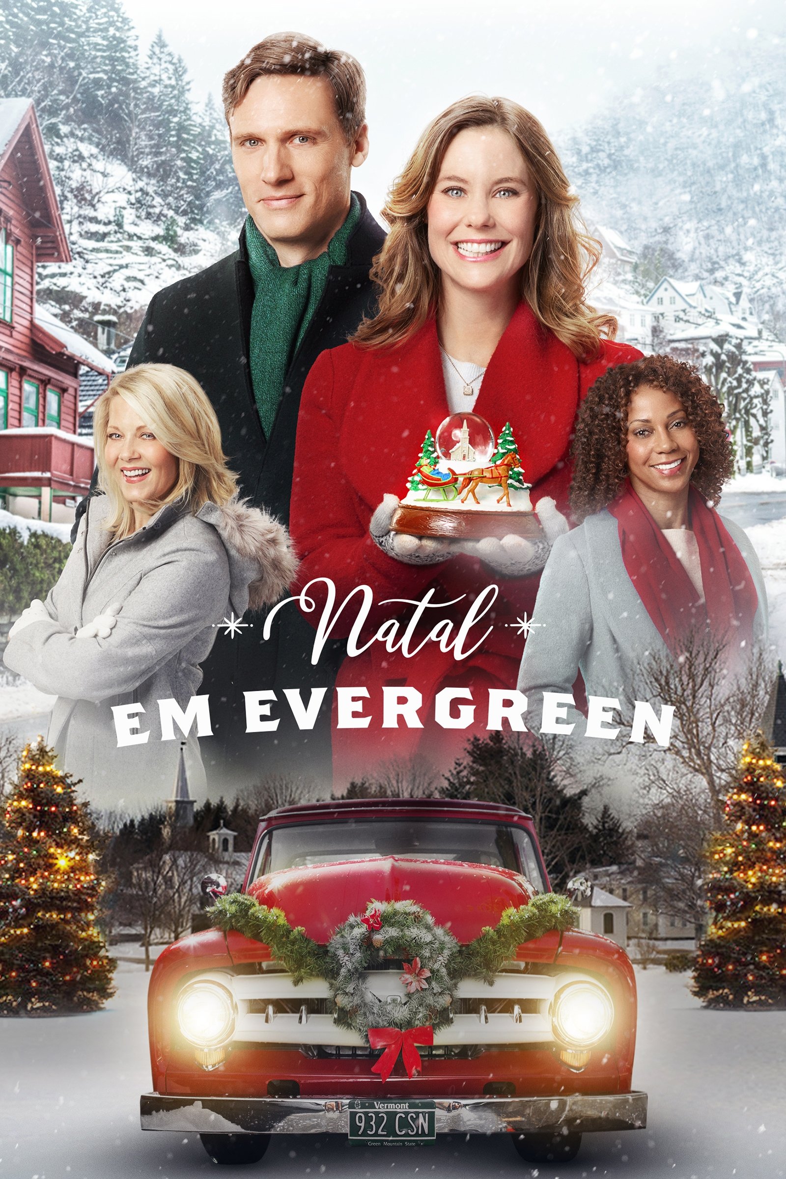 Poster de Natal em Evergreen