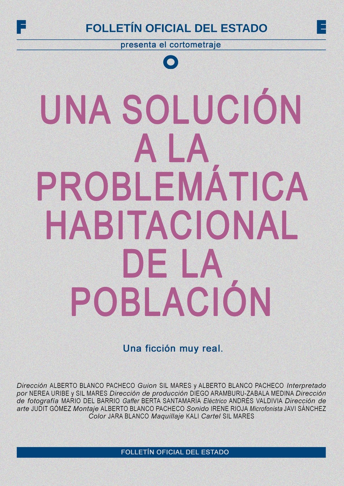 Poster de Una solución a la problemática habitacional de la población