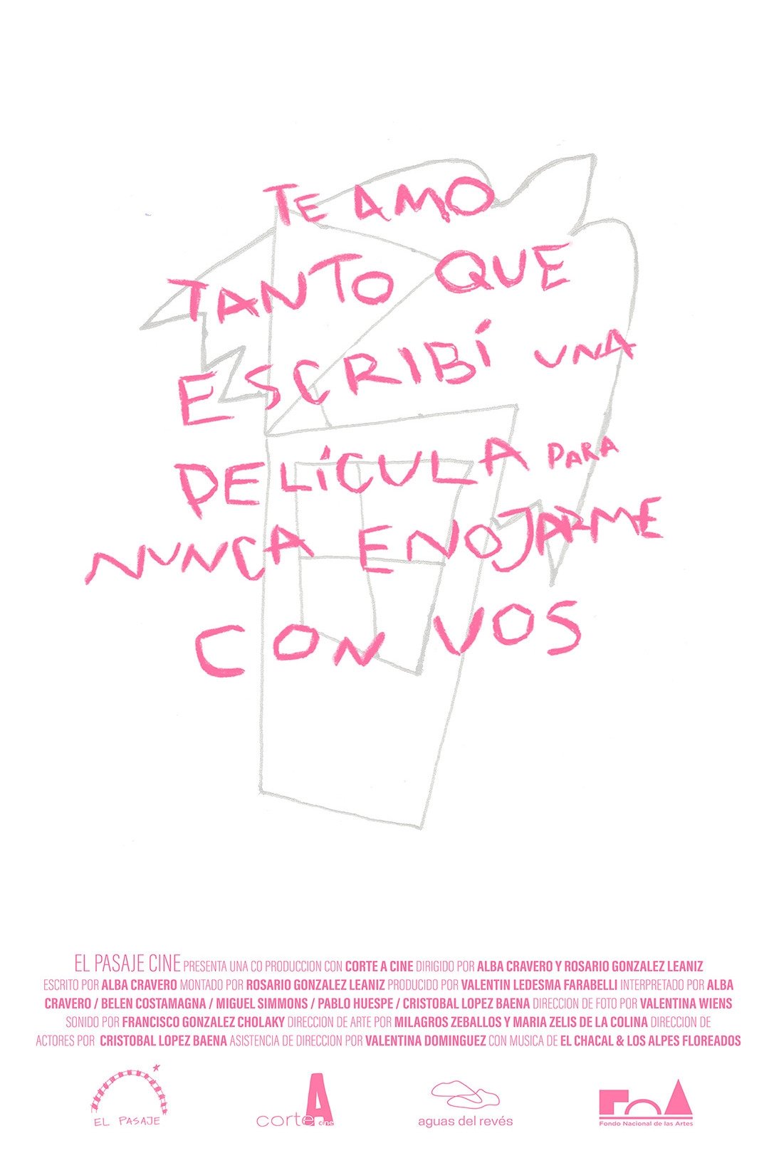 Poster de Te amo tanto que escribí una película para nunca enojarme con vos