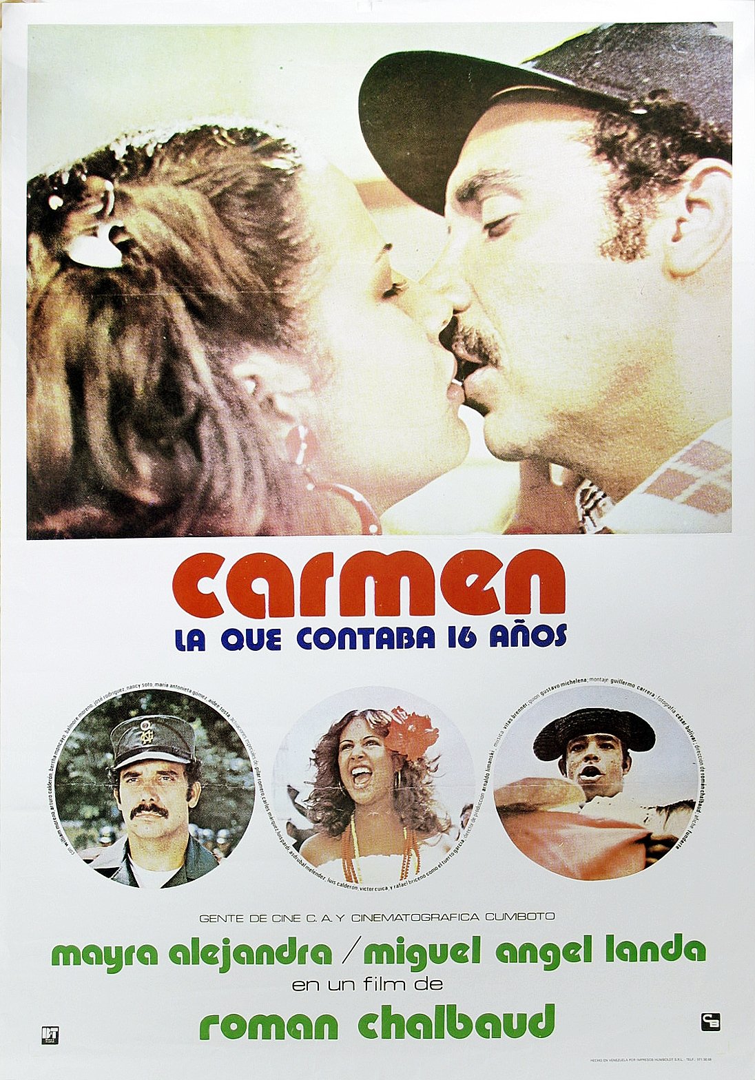 Poster de Carmen, la que contaba 16 años