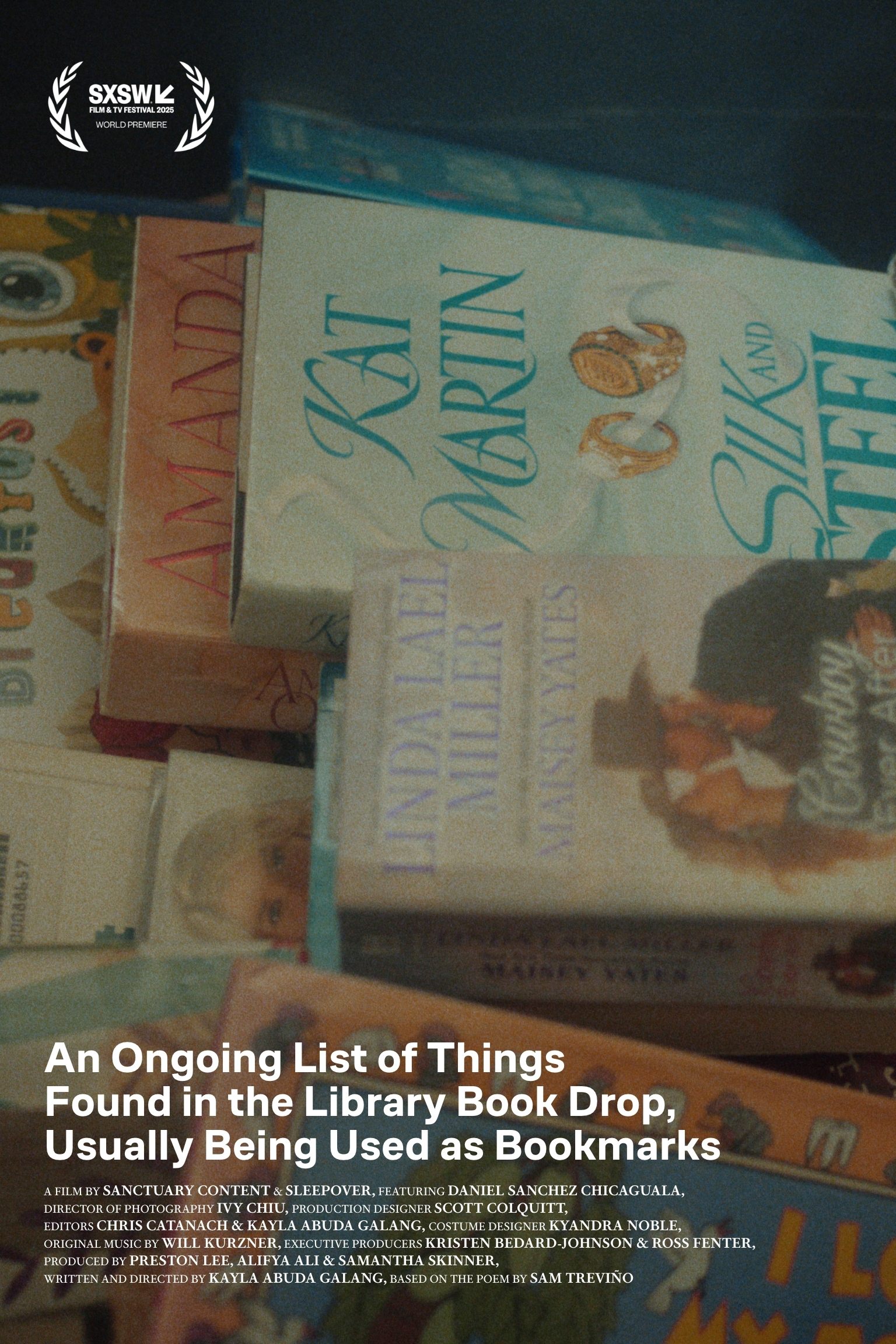 Poster de An Ongoing List of Things Found in the Library Book Drop, Usually Being Used as Bookmarks
