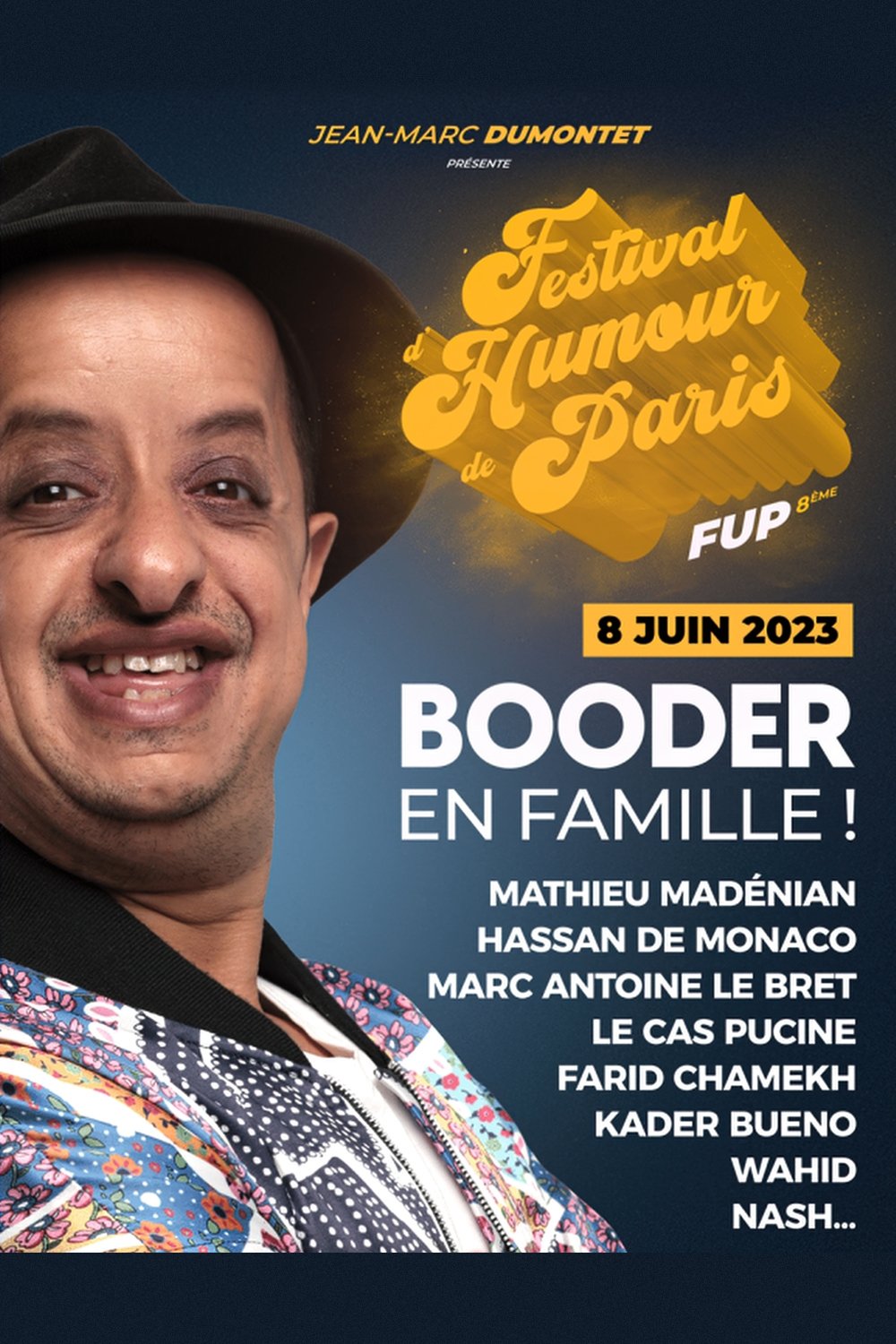 Poster de Festival d'humour de Paris - Booder : en famille !