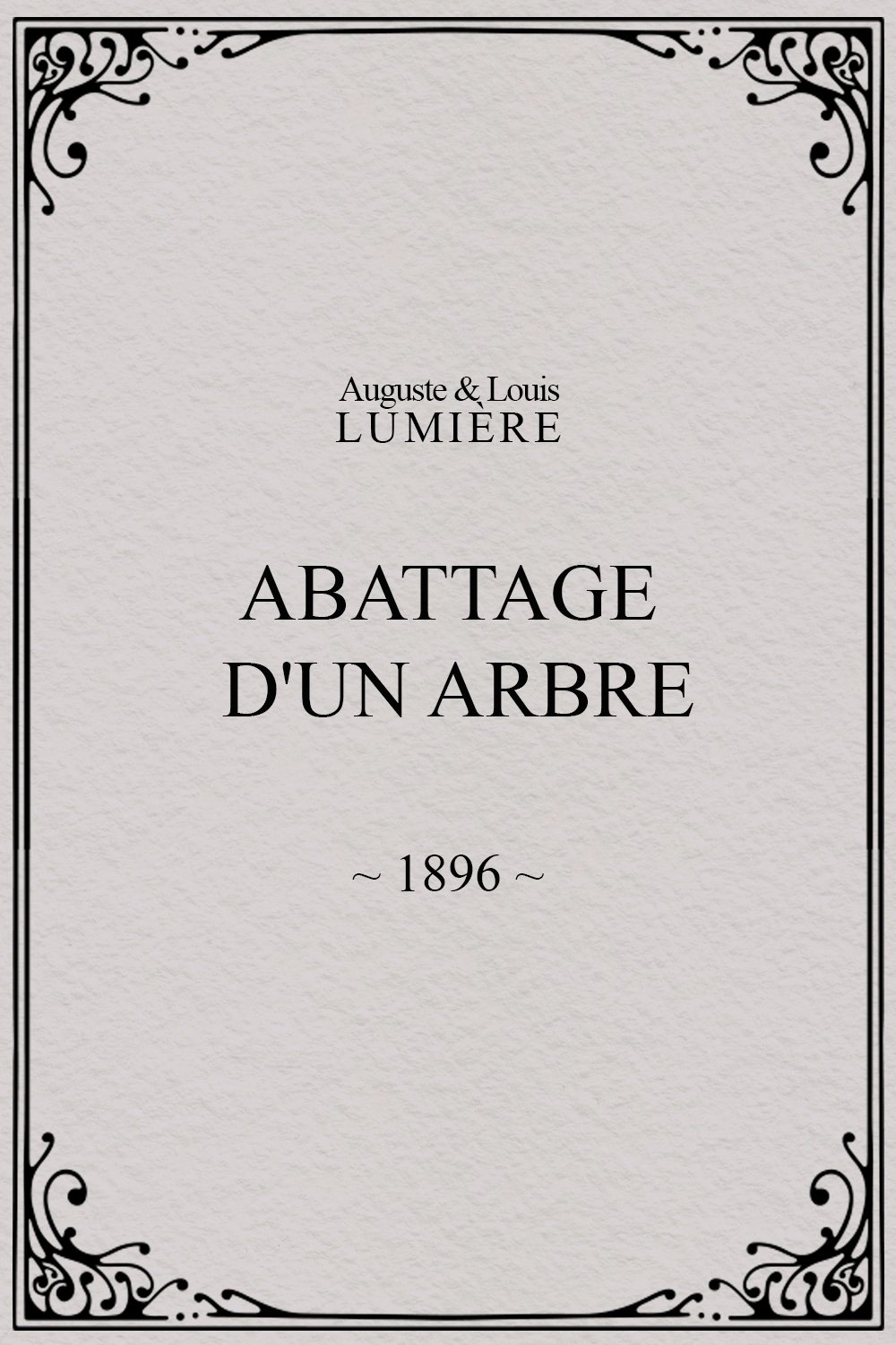 Abattage d'un arbre