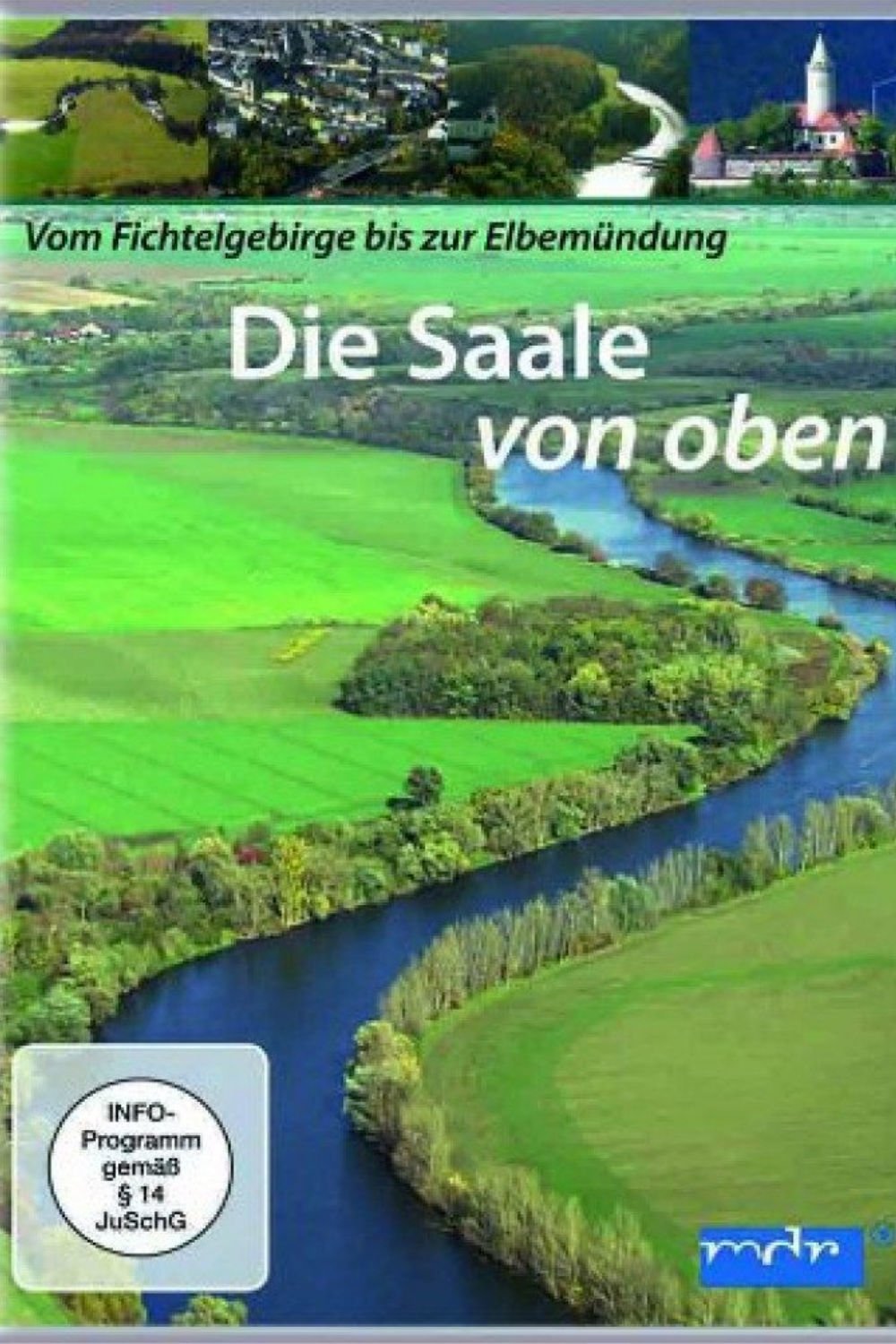 Poster de Die Saale von oben