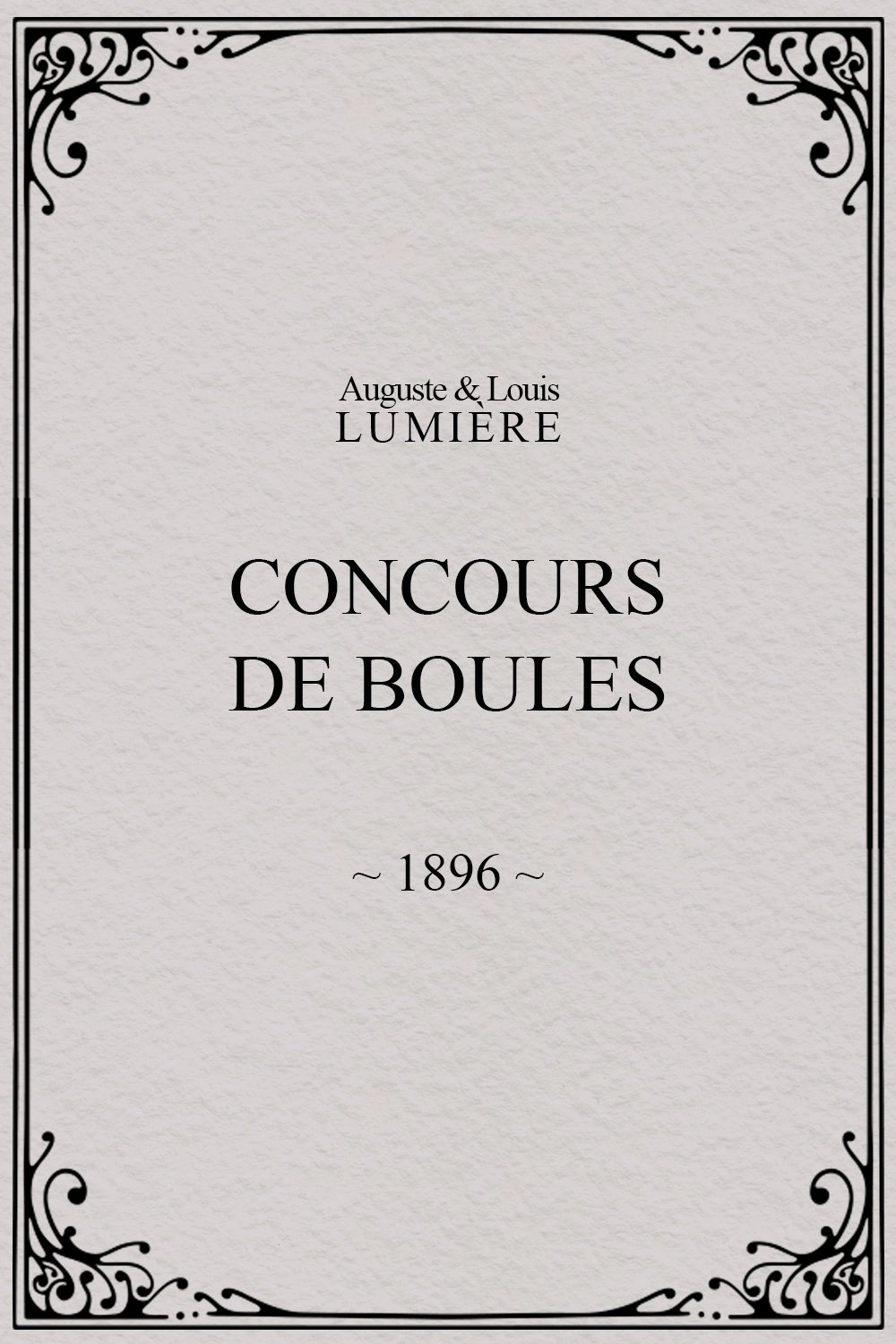 Poster de Concours de boules
