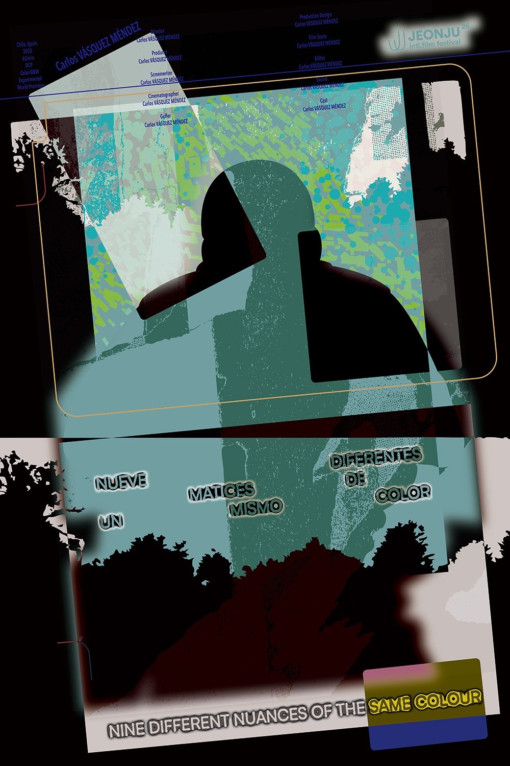 Poster de Nueve matices diferentes de un mismo color