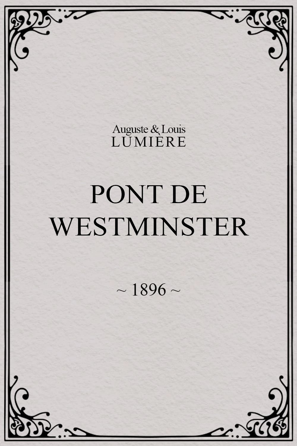 Poster de Pont de Westminster