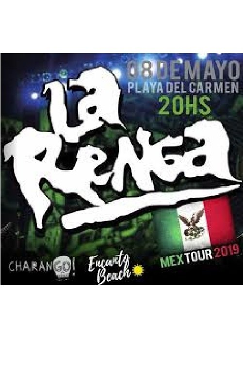 Poster de La Renga en vivo en Playa del Carmen