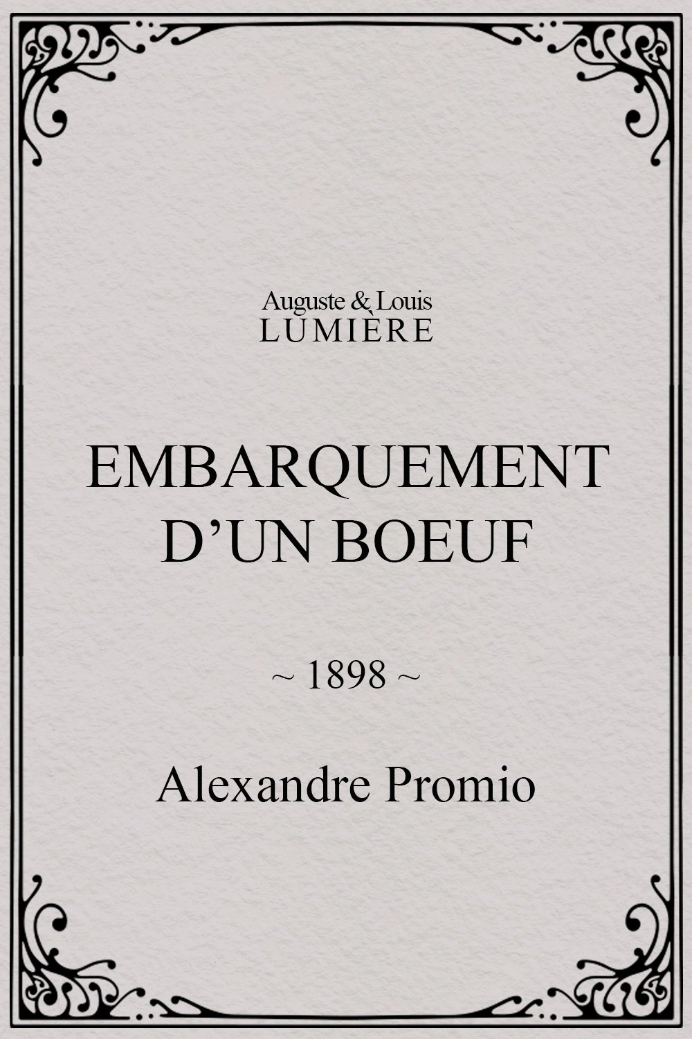 Embarquement d’un boeuf