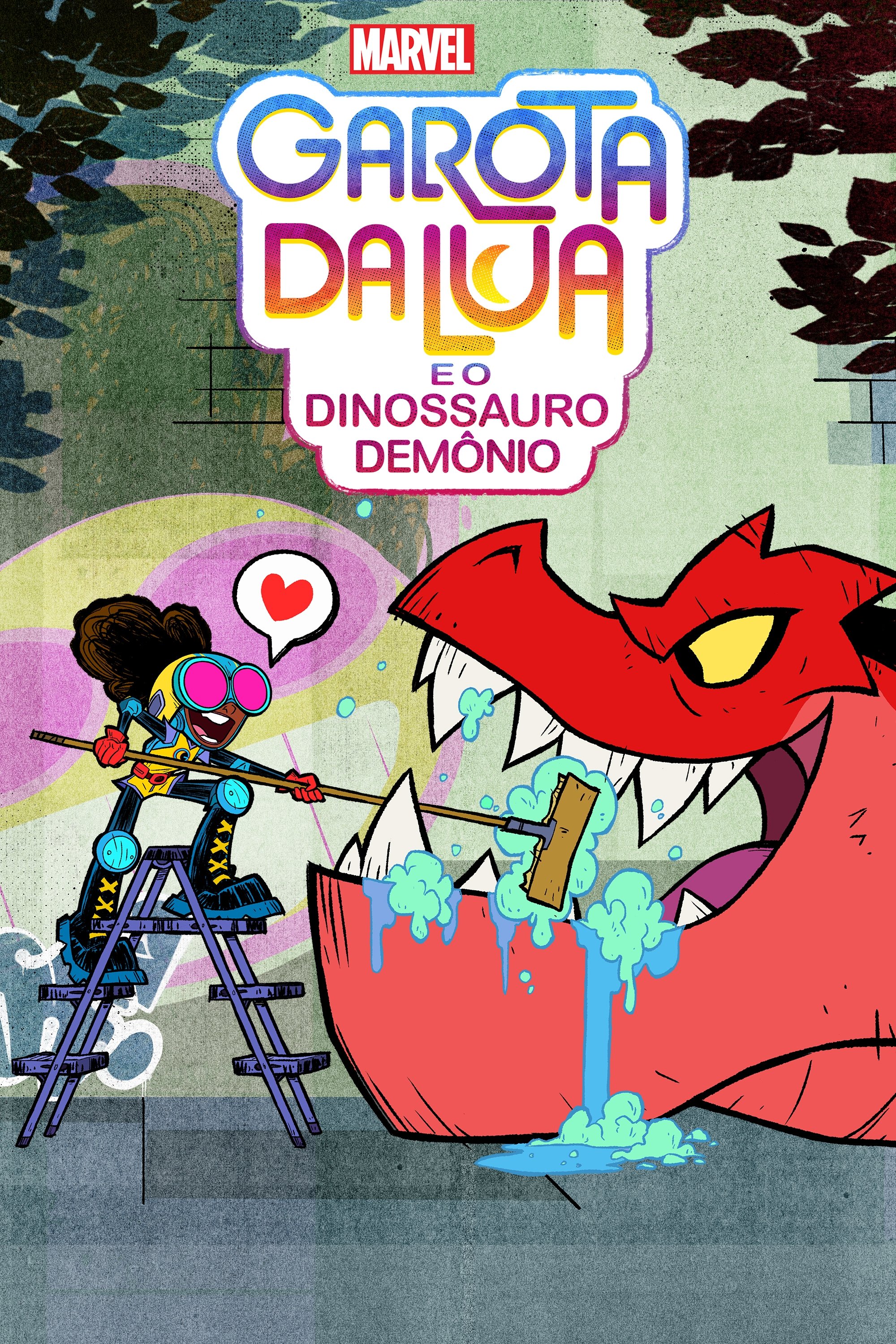 Poster de Garota da Lua e o Dinossauro Demônio