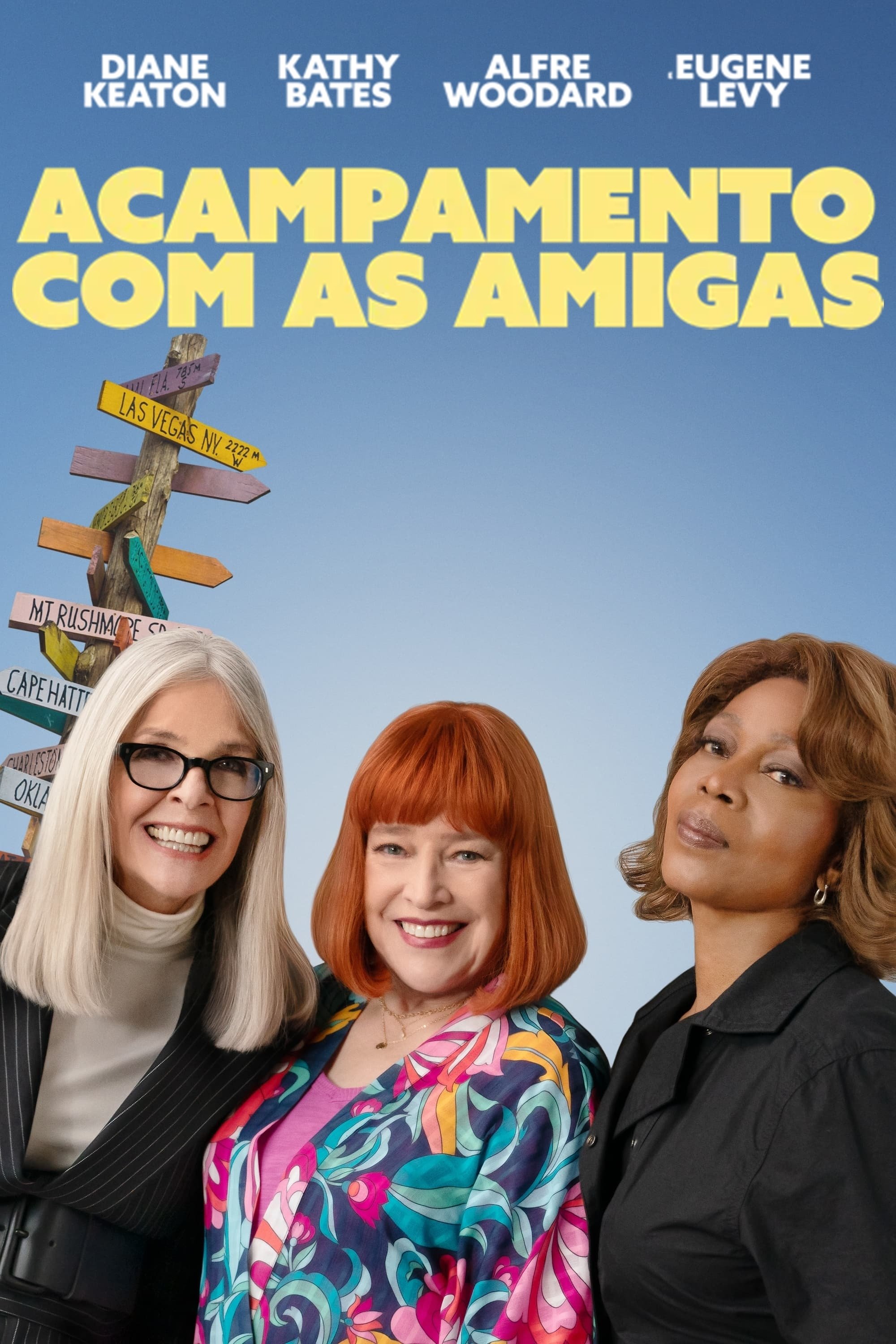 Poster de Acampamento com as Amigas
