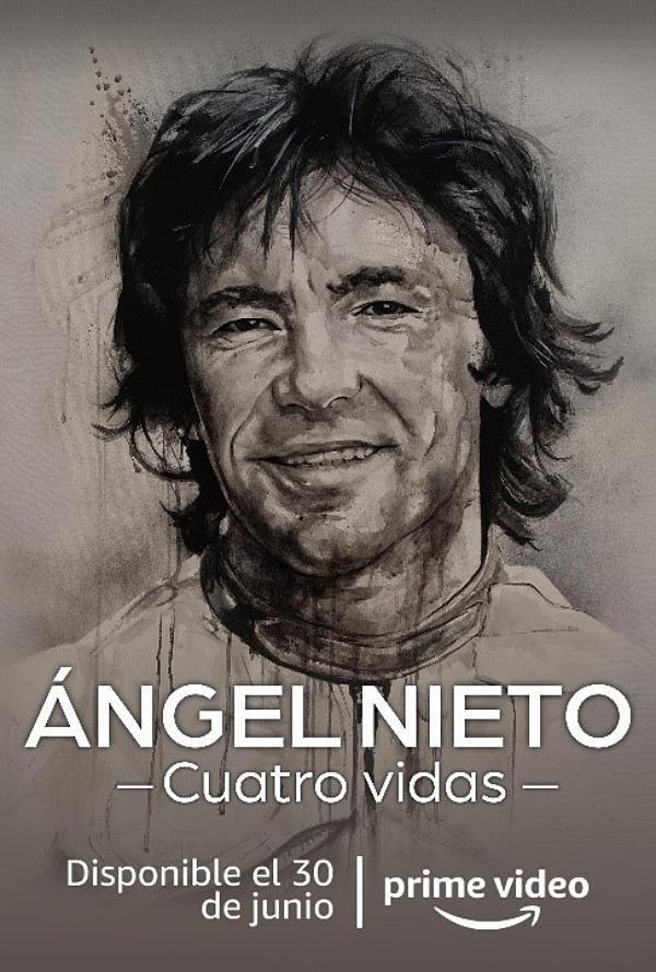 Poster de Ángel Nieto. Cuatro vidas