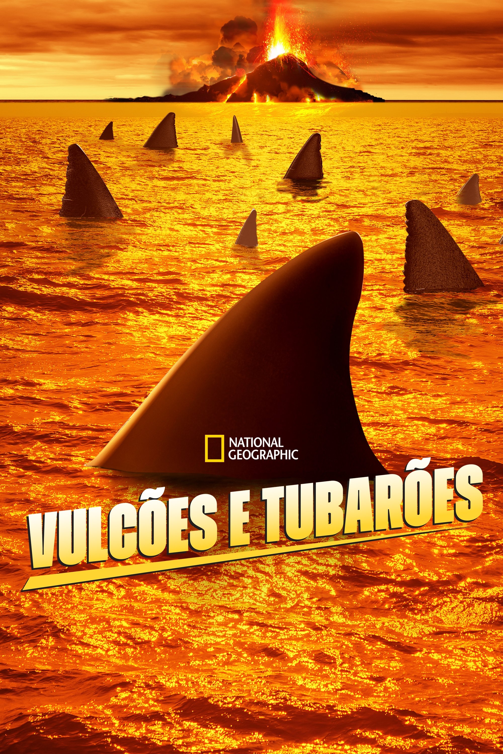 Poster de Vulcões e Tubarões