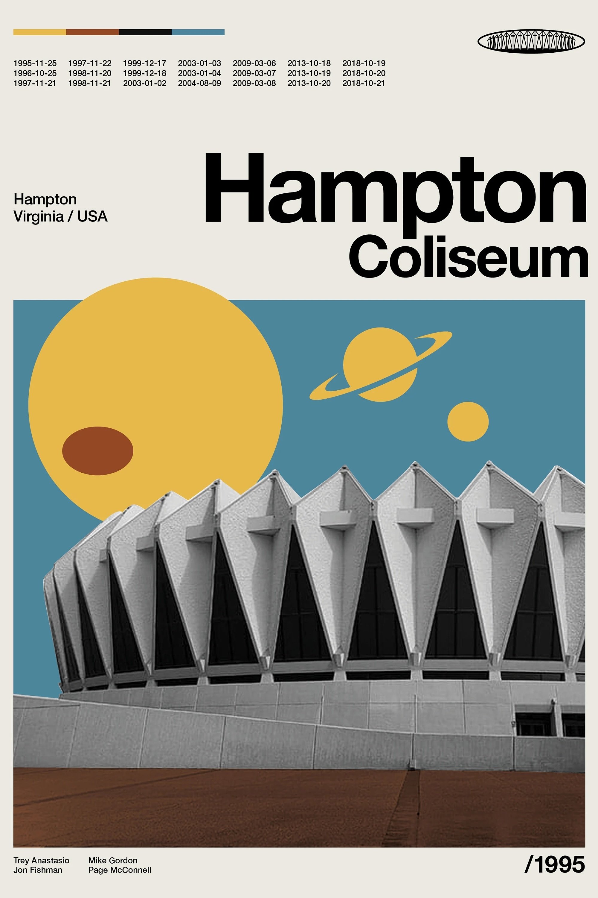 Poster de Phish 1997-11-22 Hampton Coliseum, Hampton, VA