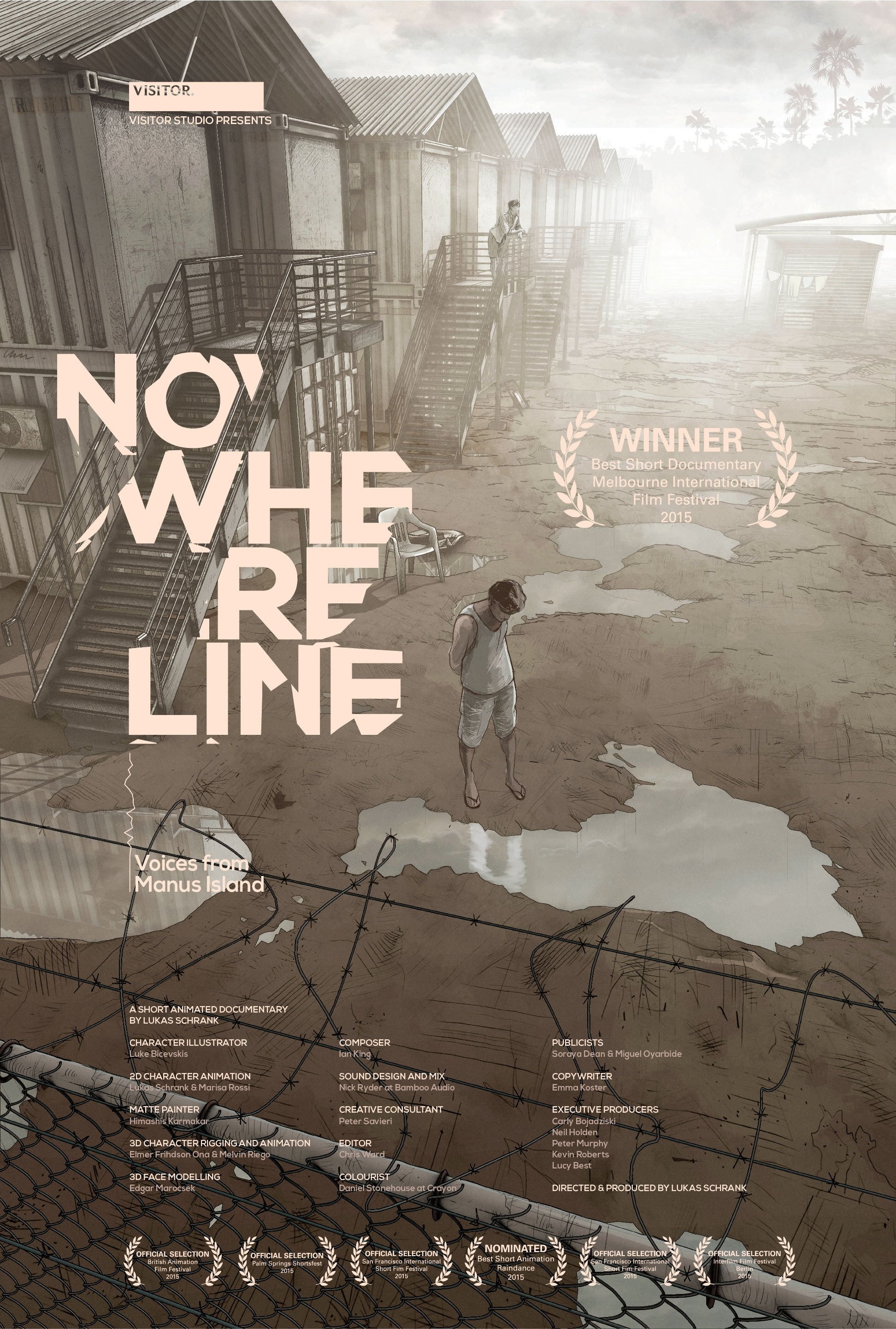 Poster de Nowhere Line: Vozes da Ilha de Manus
