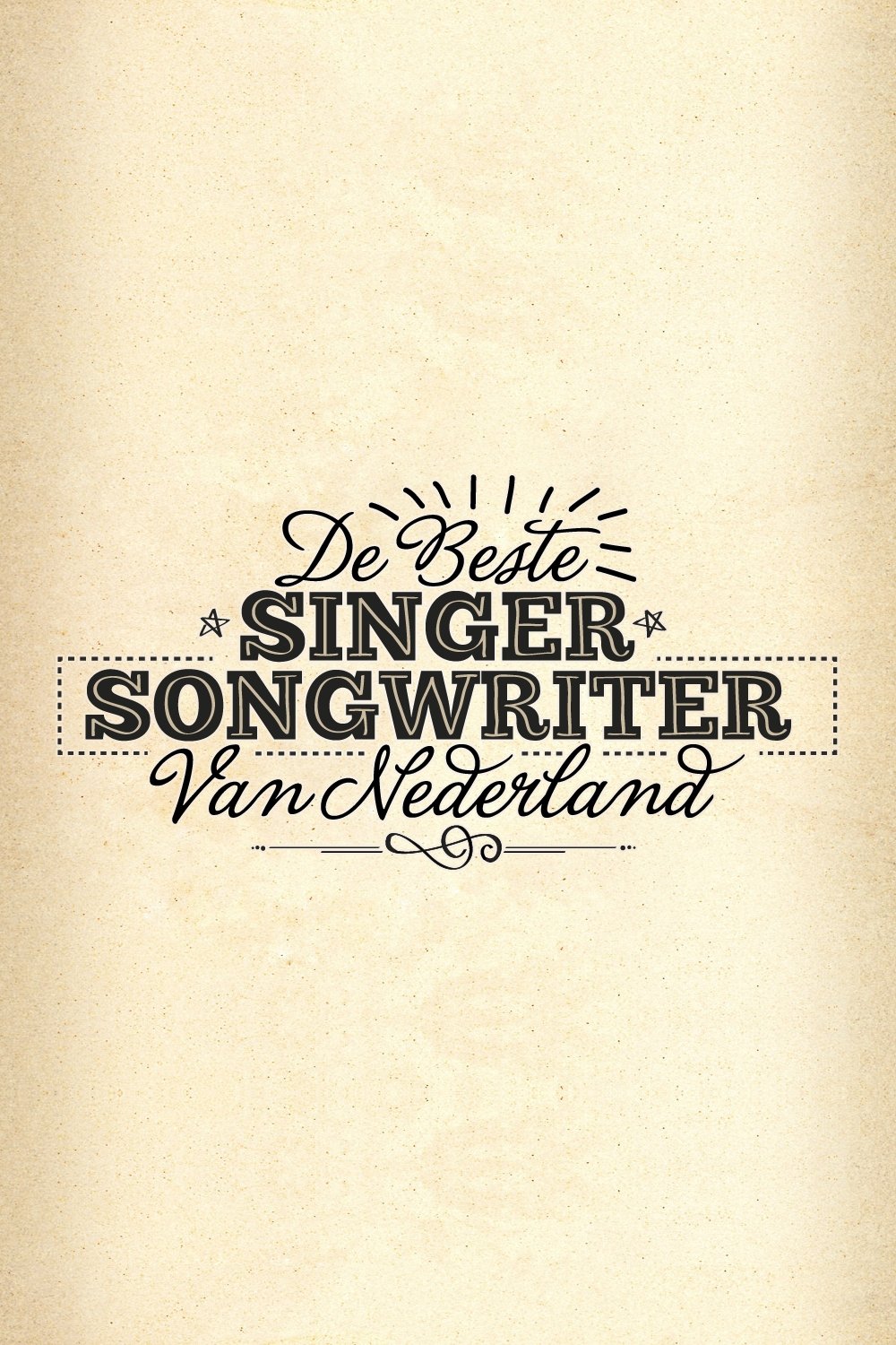 Poster de De Beste Singer-Songwriter van Nederland