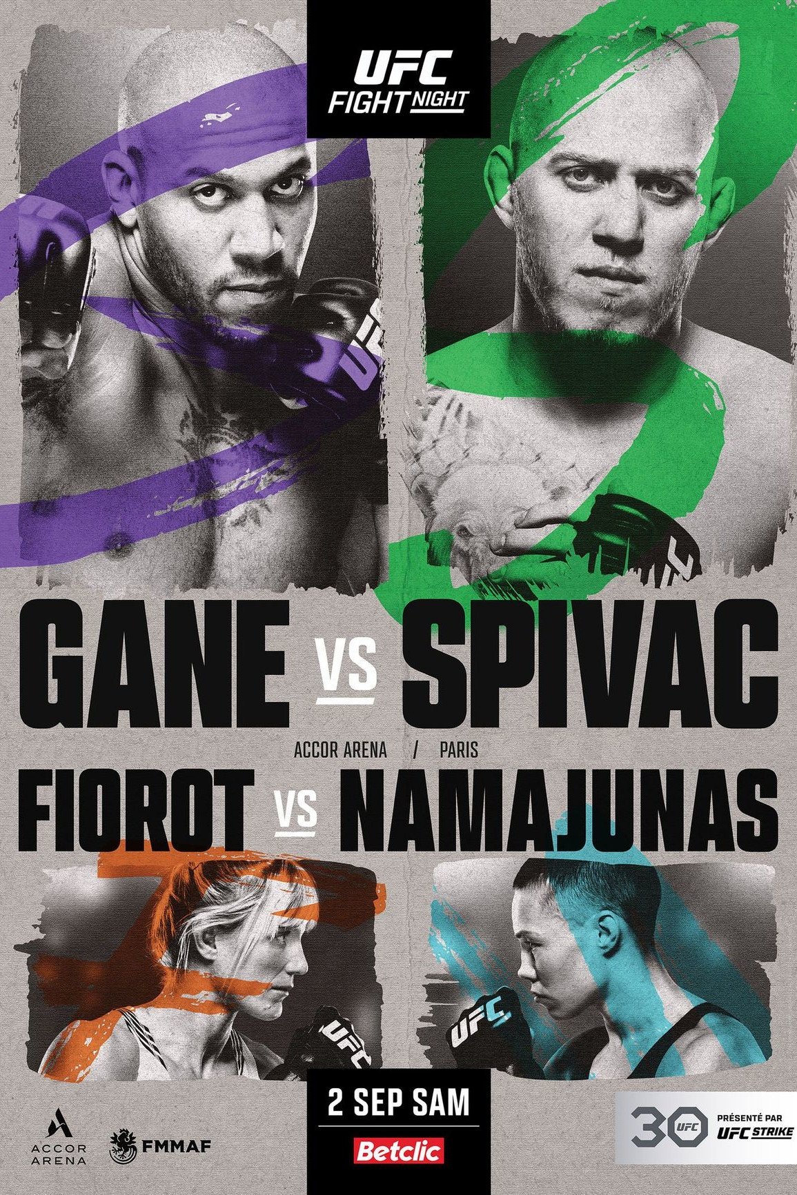 Affiche du film UFC Fight Night 226: Gane vs. Spivak