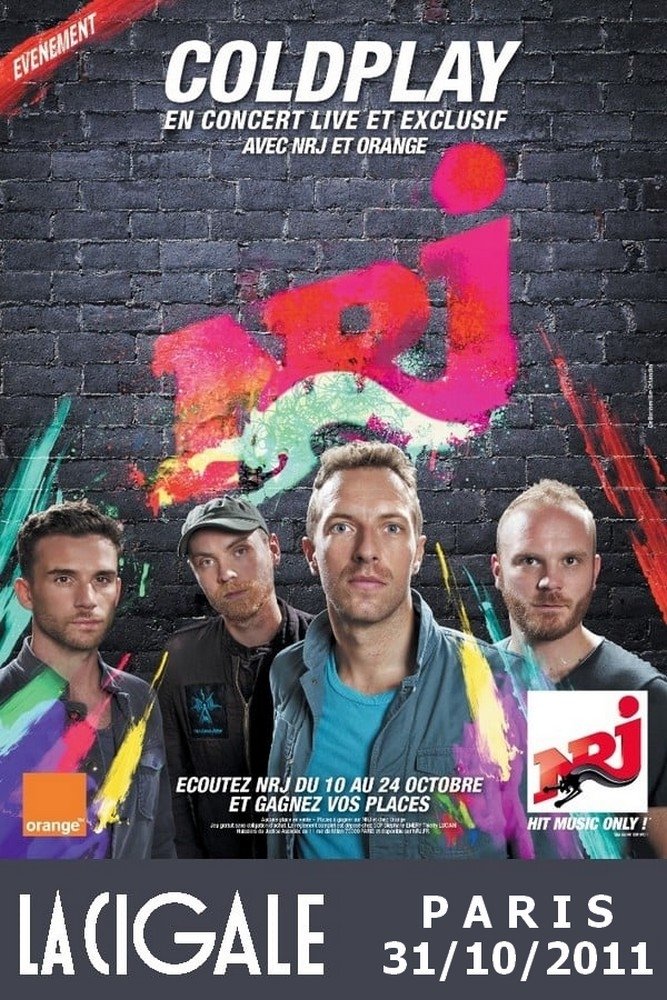 Poster de Coldplay - Live at La Cigale 2011