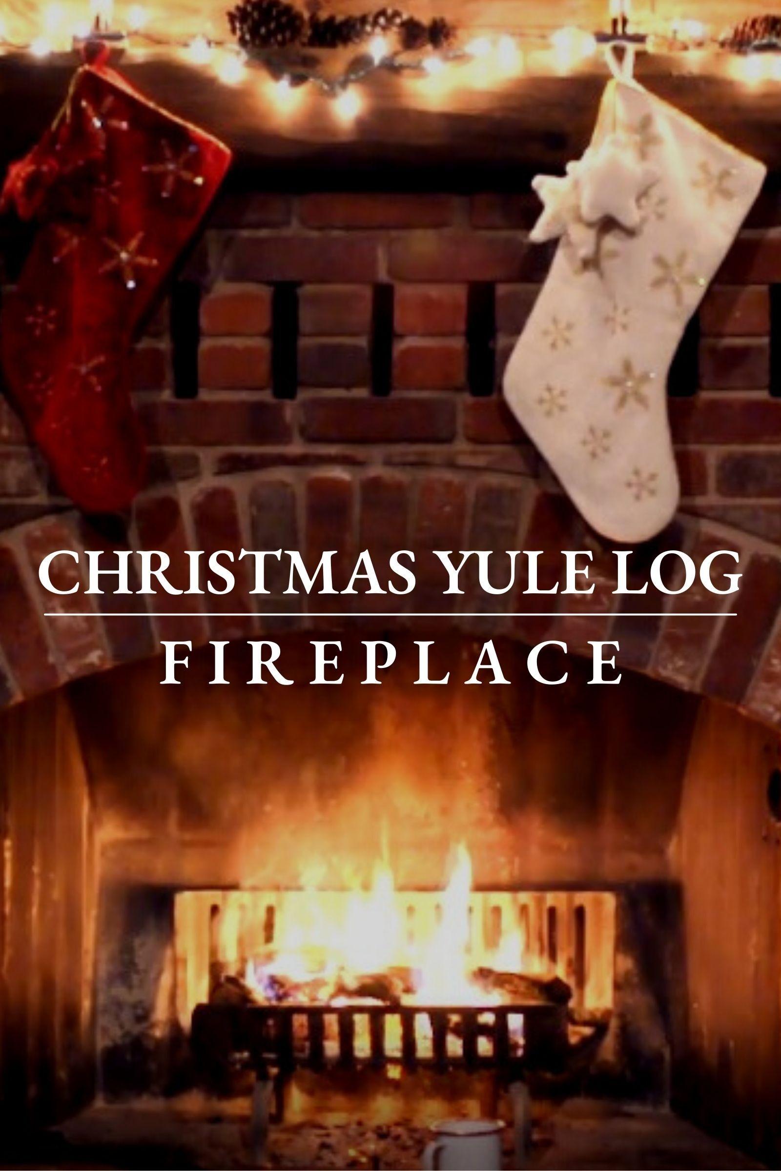 Poster de Christmas Yule Log Fireplace