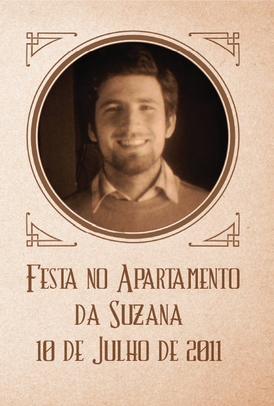 Poster de Festa no Apartamento da Suzana