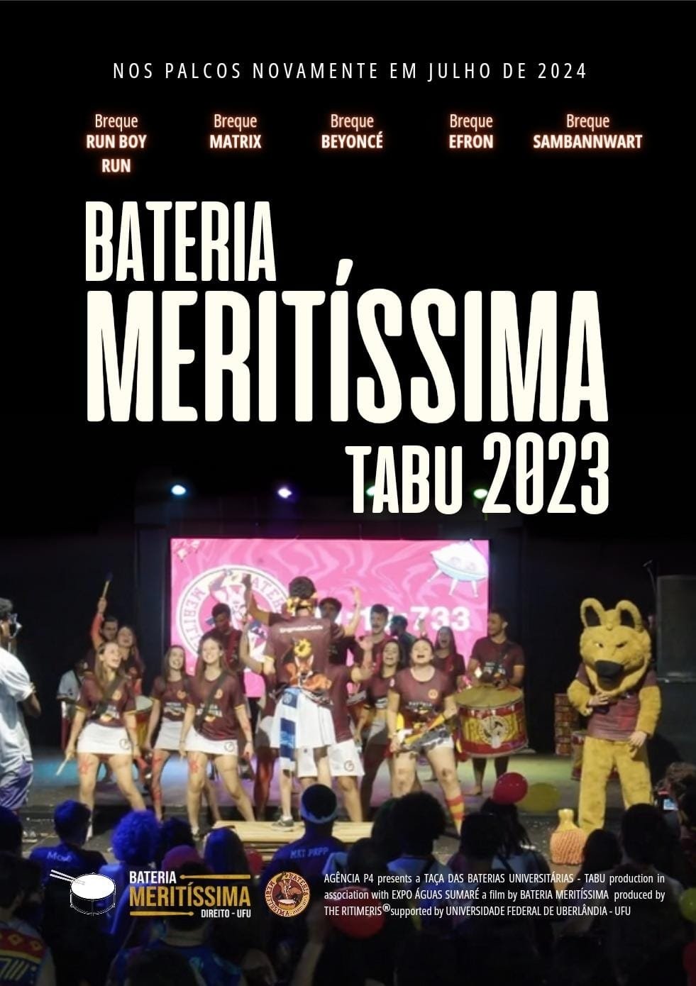 Poster de Bateria Meritíssima TABU 2023