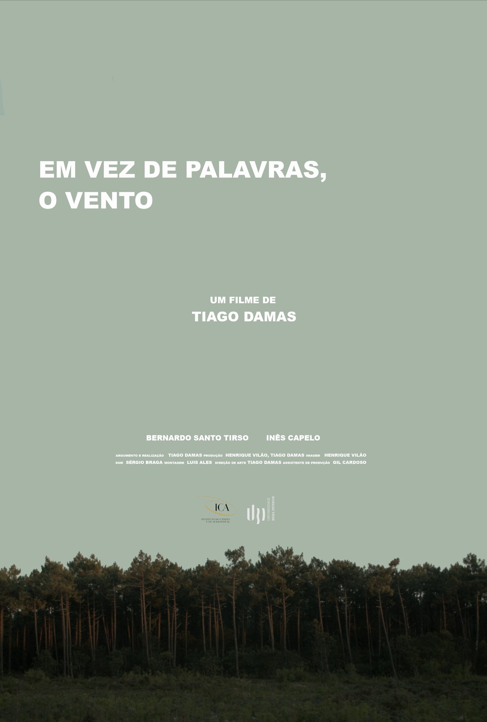 Poster de Em vez de palavras, o vento