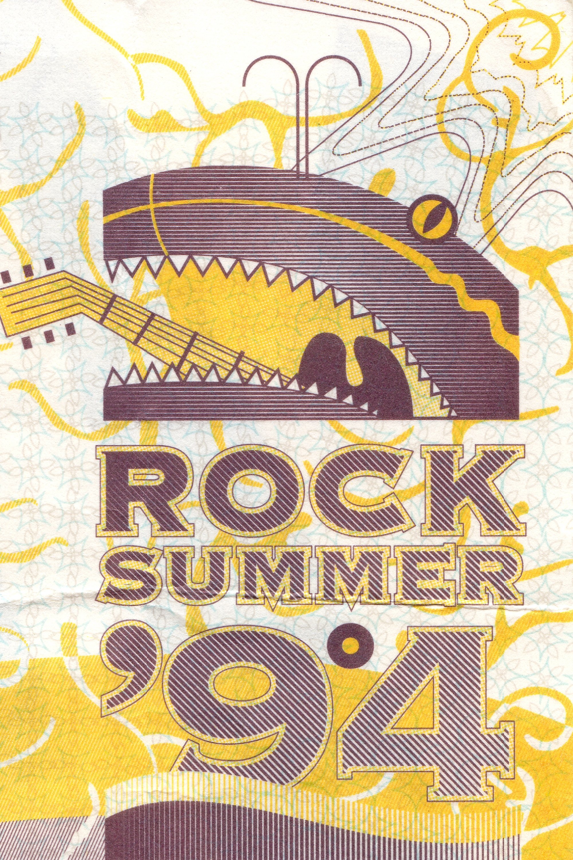 Poster de Fish - Concert at Rock Summer festival 1994 Tallinn, Estonia