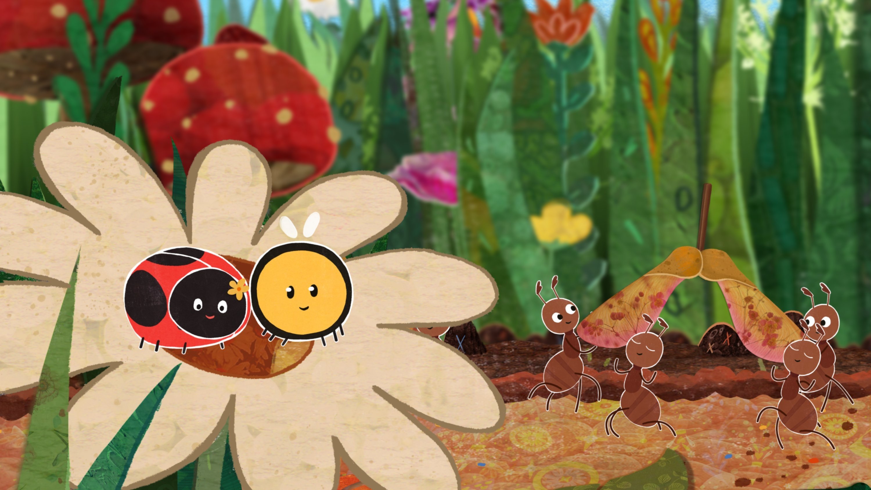 Ladybird and Bee