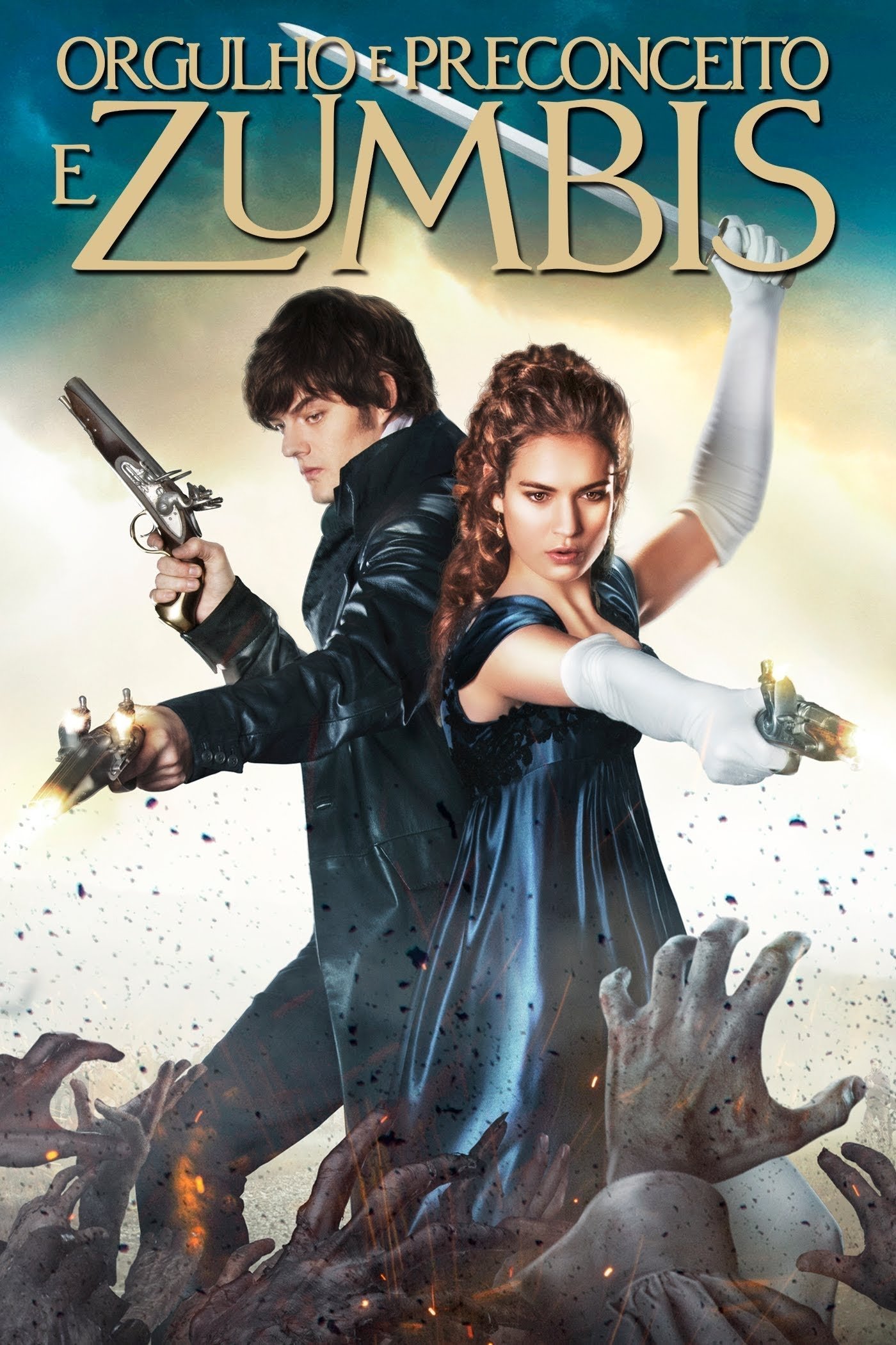 Poster de Orgulho e Preconceito e Zumbis