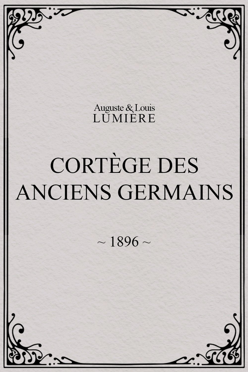 Cortège des anciens Germains
