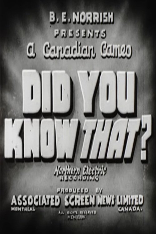 Did You Know That?