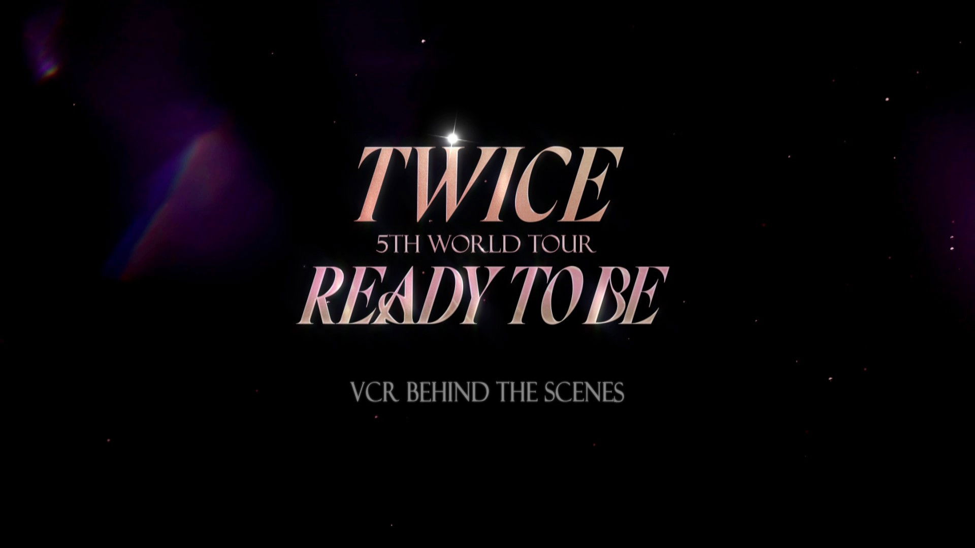 VCR BEHIND THE SCENES