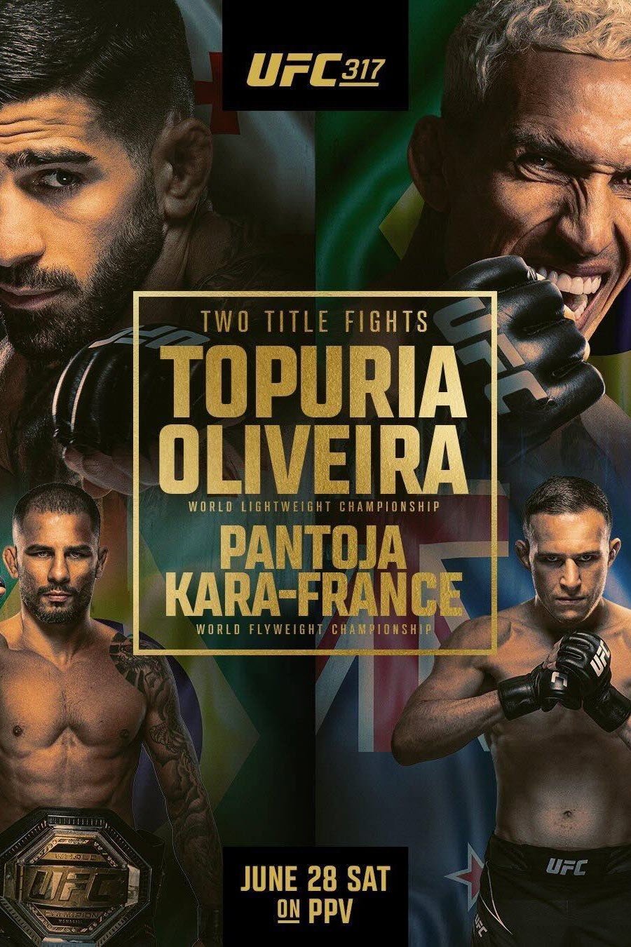 Poster de UFC 317: Topuria vs. Oliveira