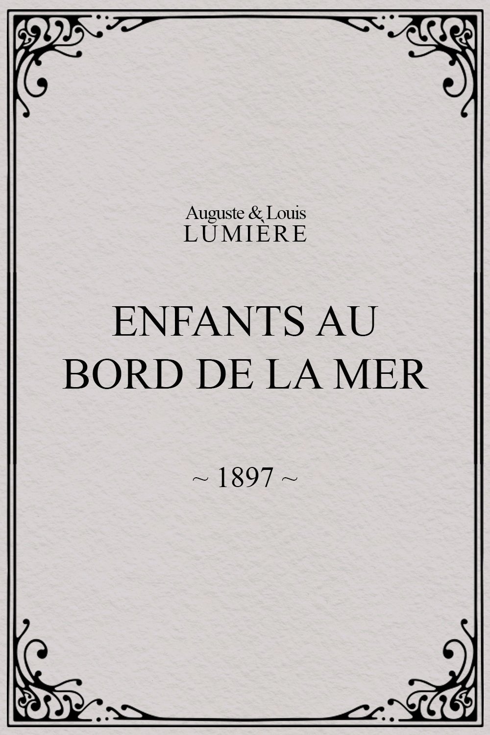 Poster de Enfants au bord de la mer