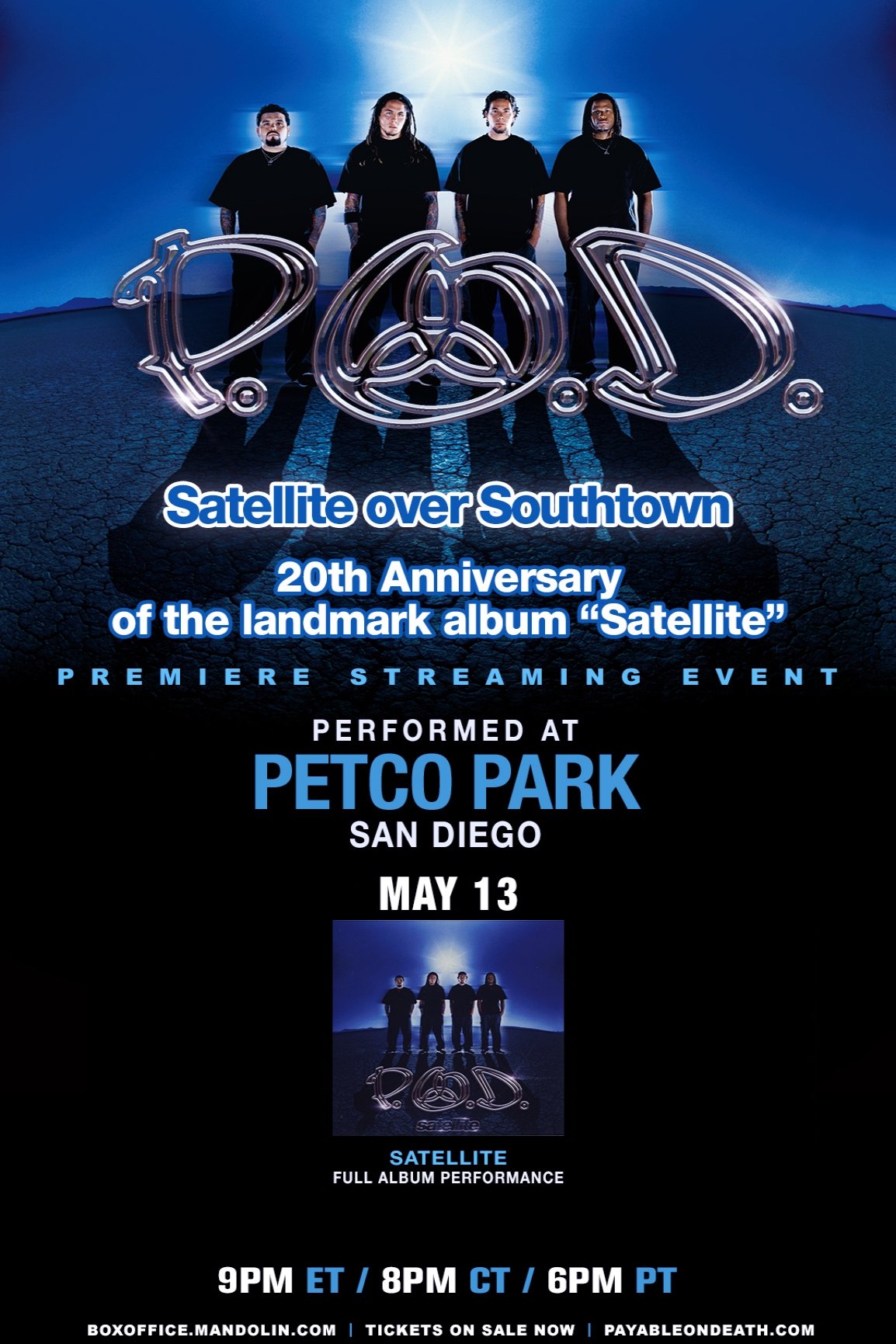 Poster de P.O.D. - Satellite Over Southtown: "Satellite" Full Album Performance