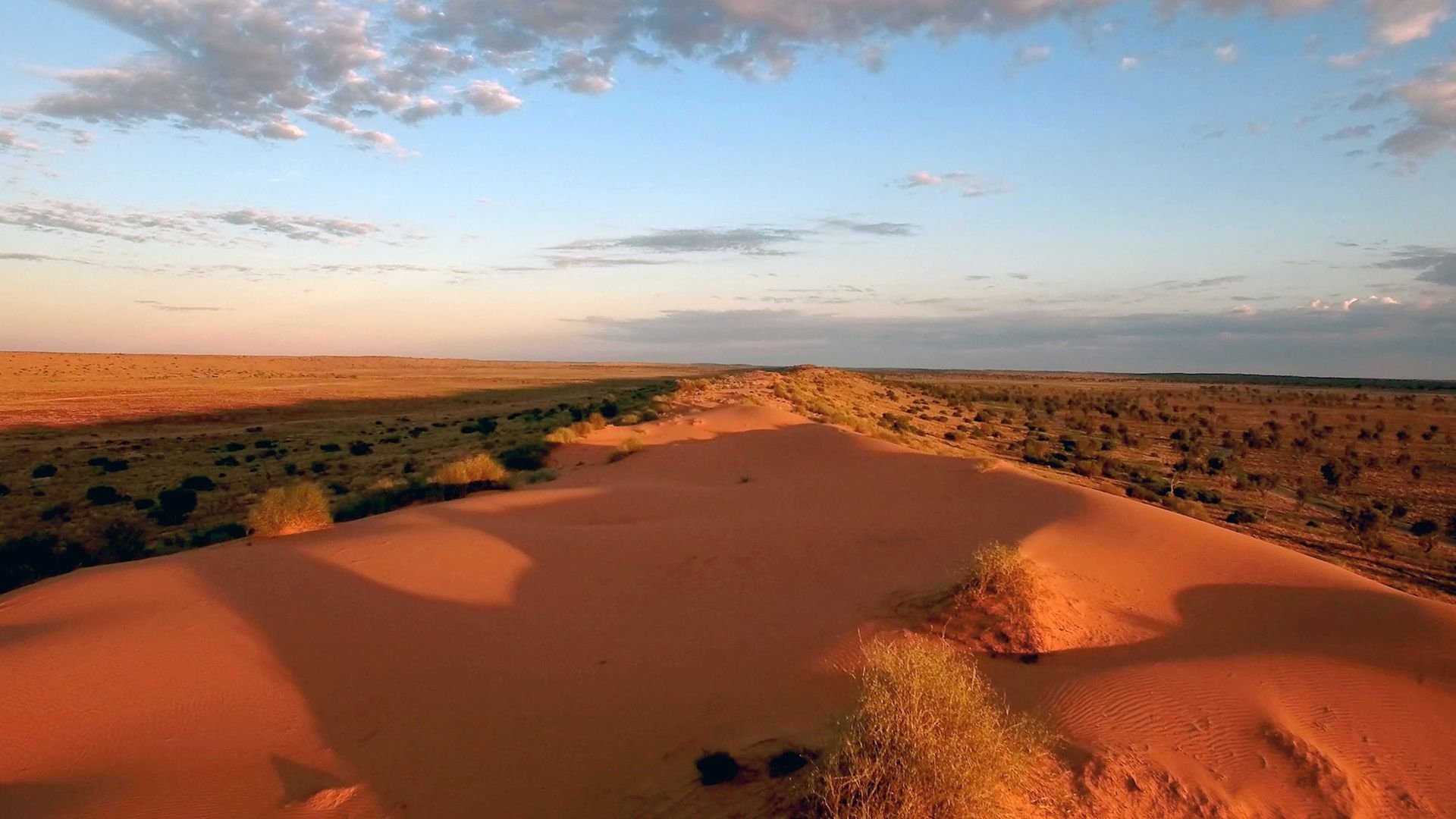 L'australie rouge et verte