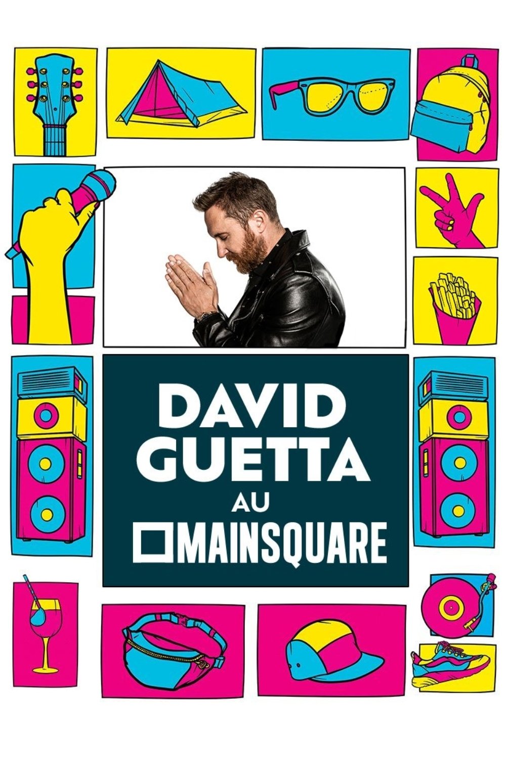 Poster de David Guetta en concert au Main Square Festival 2023