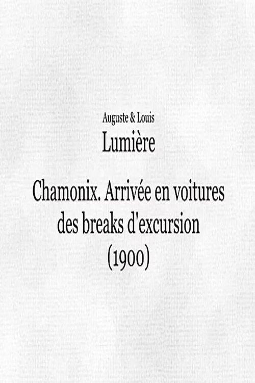 Chamonix: Arrivée en voitures des breaks d'excursion
