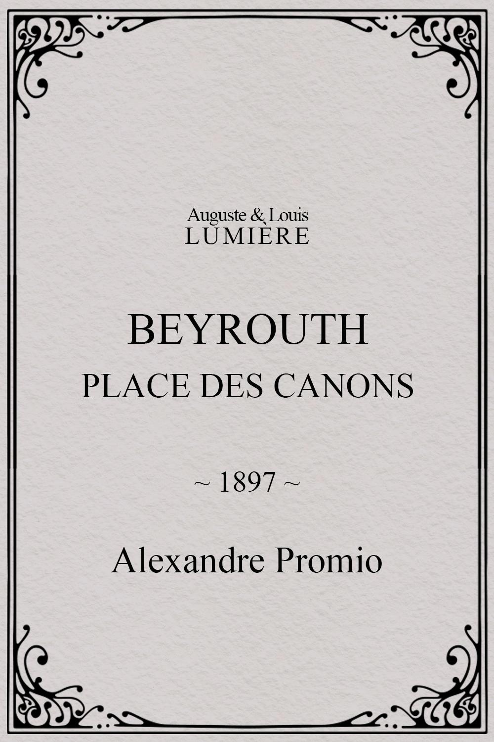 Beyrouth, place des canons