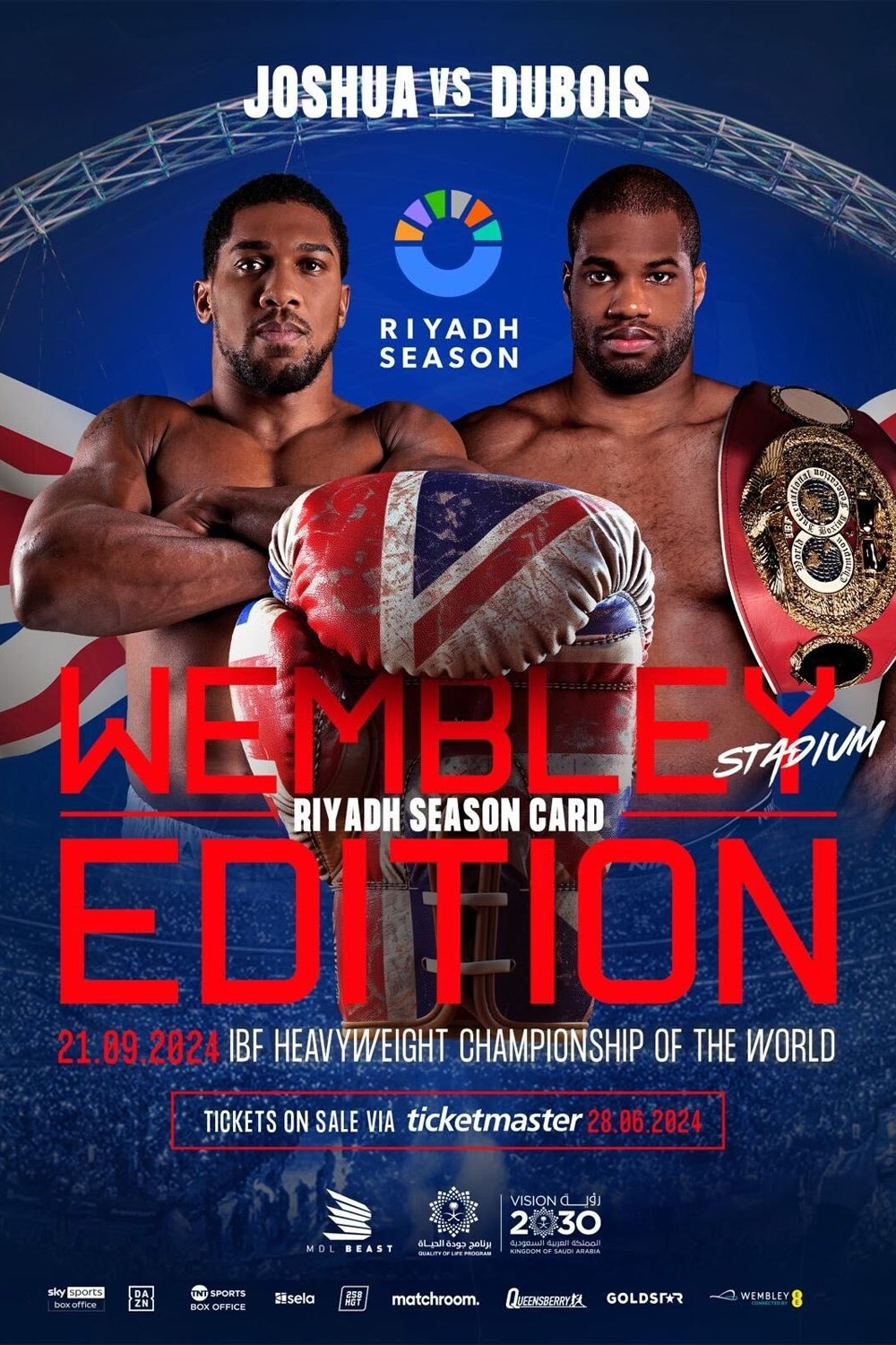 Poster de Anthony Joshua vs. Daniel Dubois