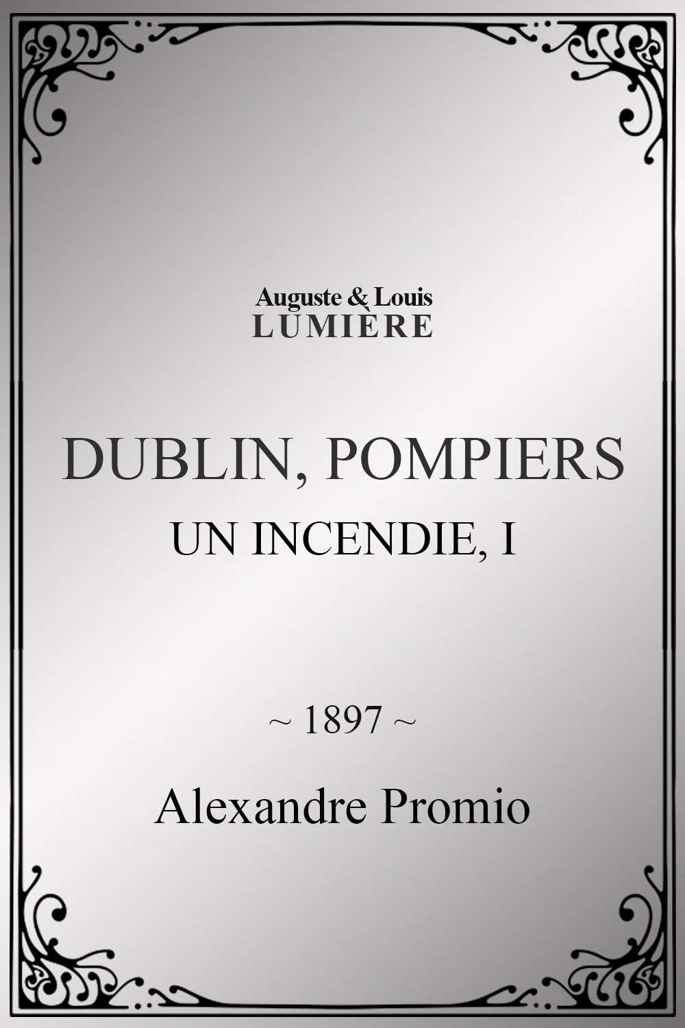 Poster de Dublin, pompiers : Un Incendie, I