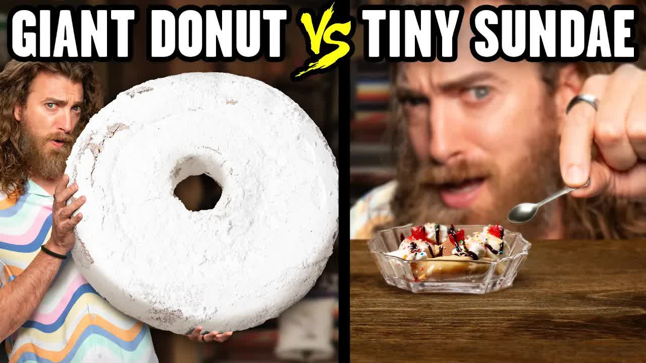 Giant vs. Tiny Food Taste Test