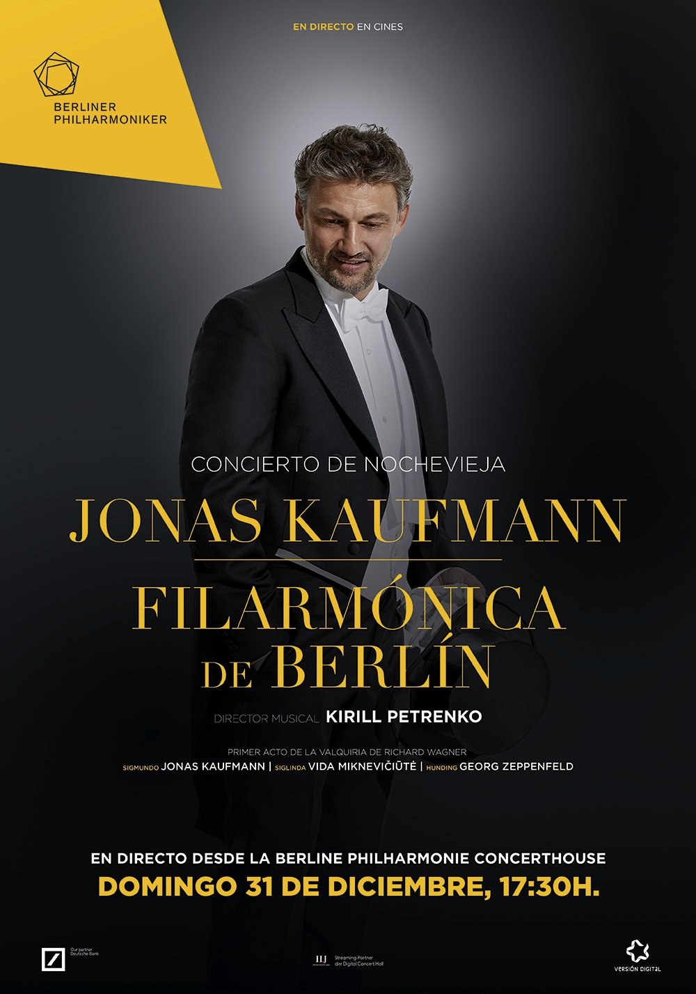 Poster de Concierto de Nochevieja 2023 - Filarmónica de Berlín
